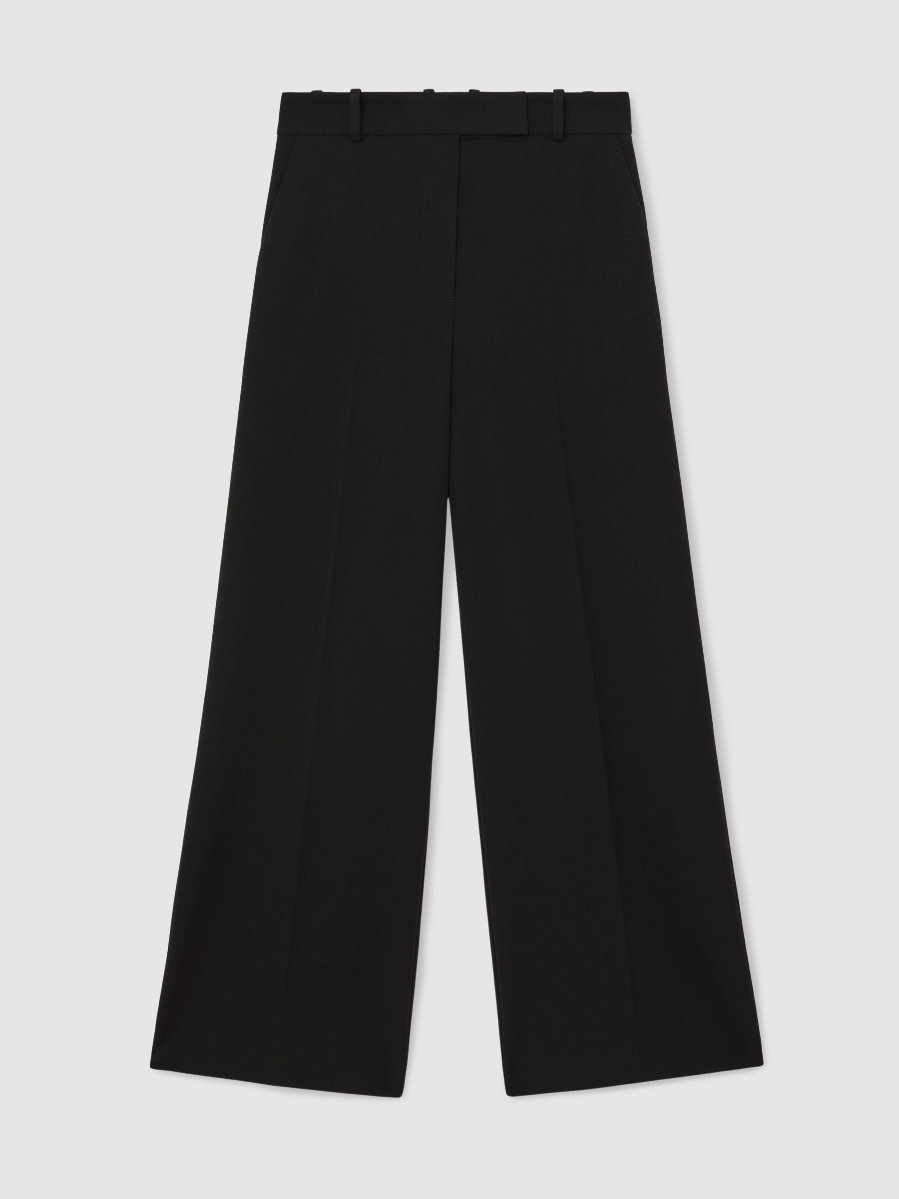 Petite Wide-Leg Suit Trousers in Black