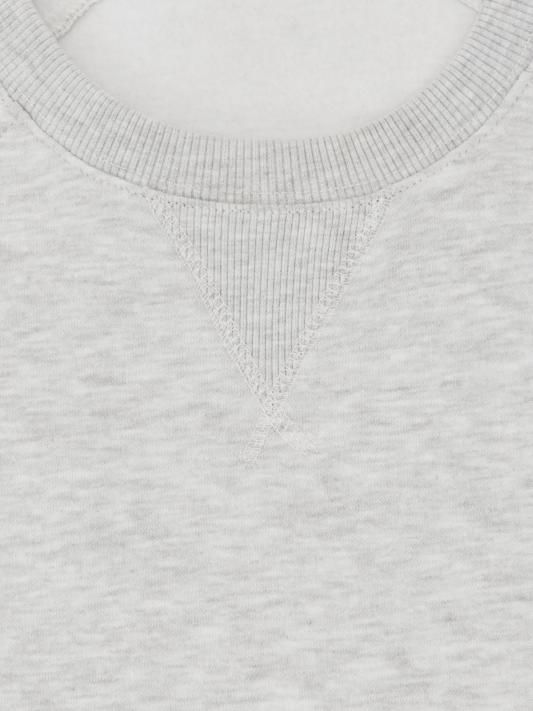 Cotton-Blend Oversize Raglan T-shirt in Soft Grey