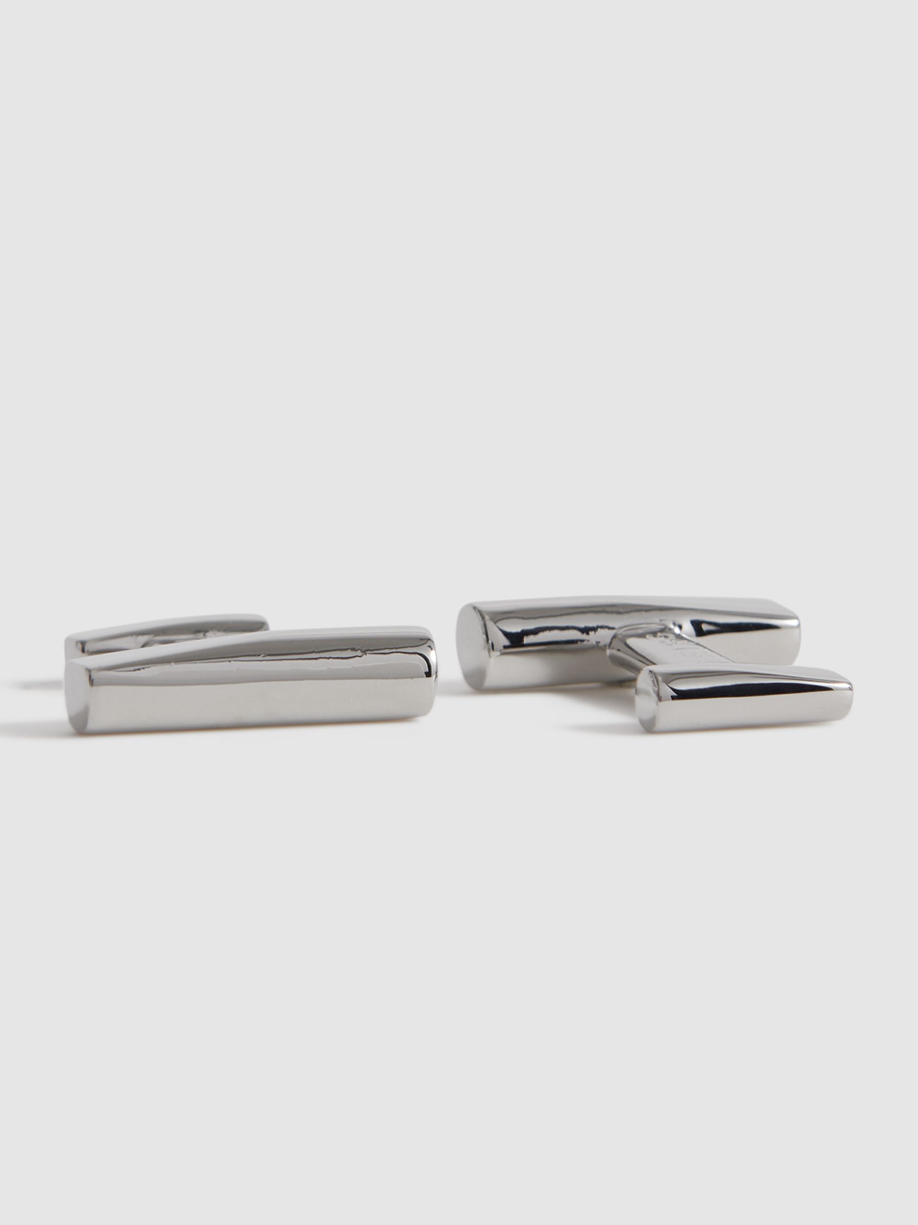 Bar Cufflinks in Silver