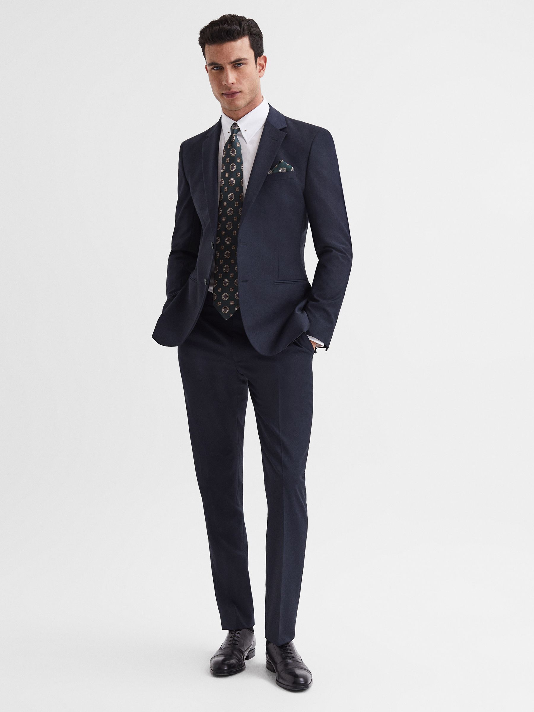 Modern Fit Travel Trousers in Navy