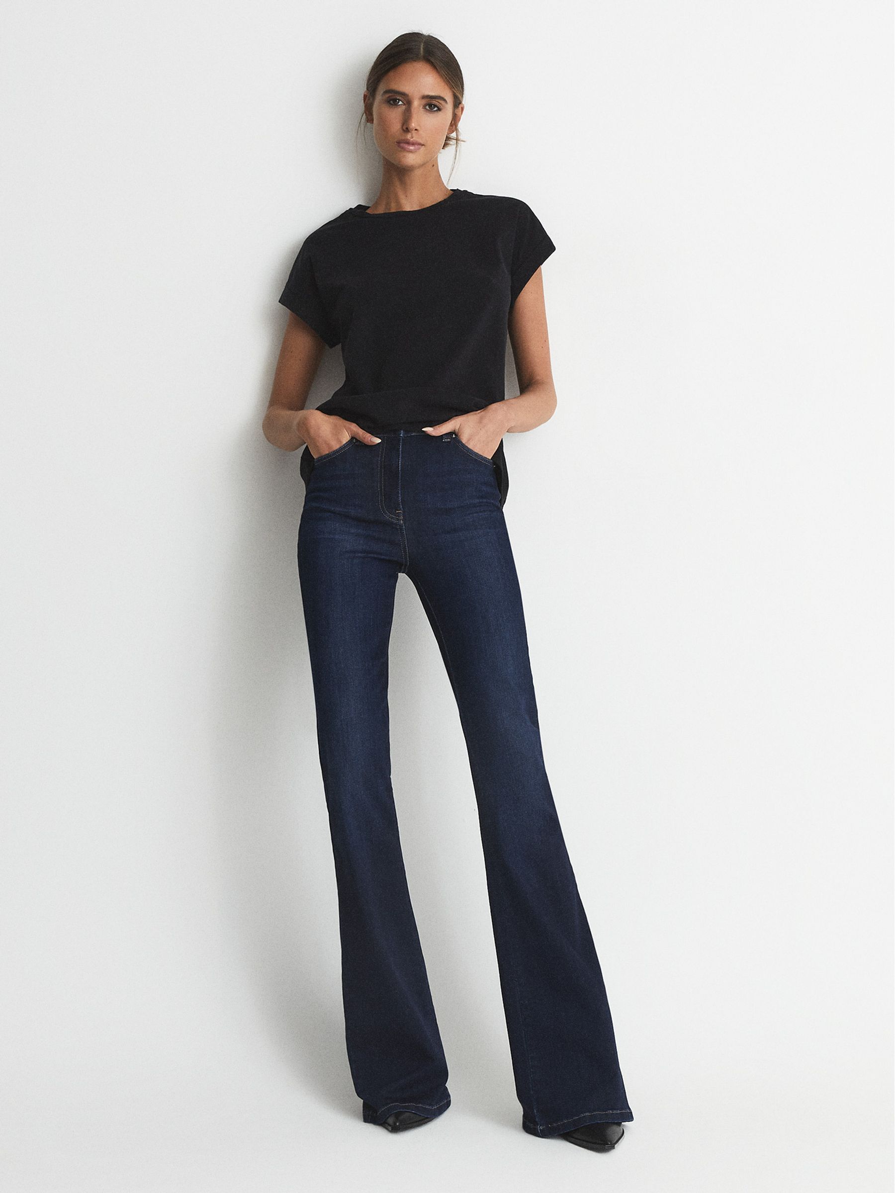 Cotton-jersey T-shirt in Black