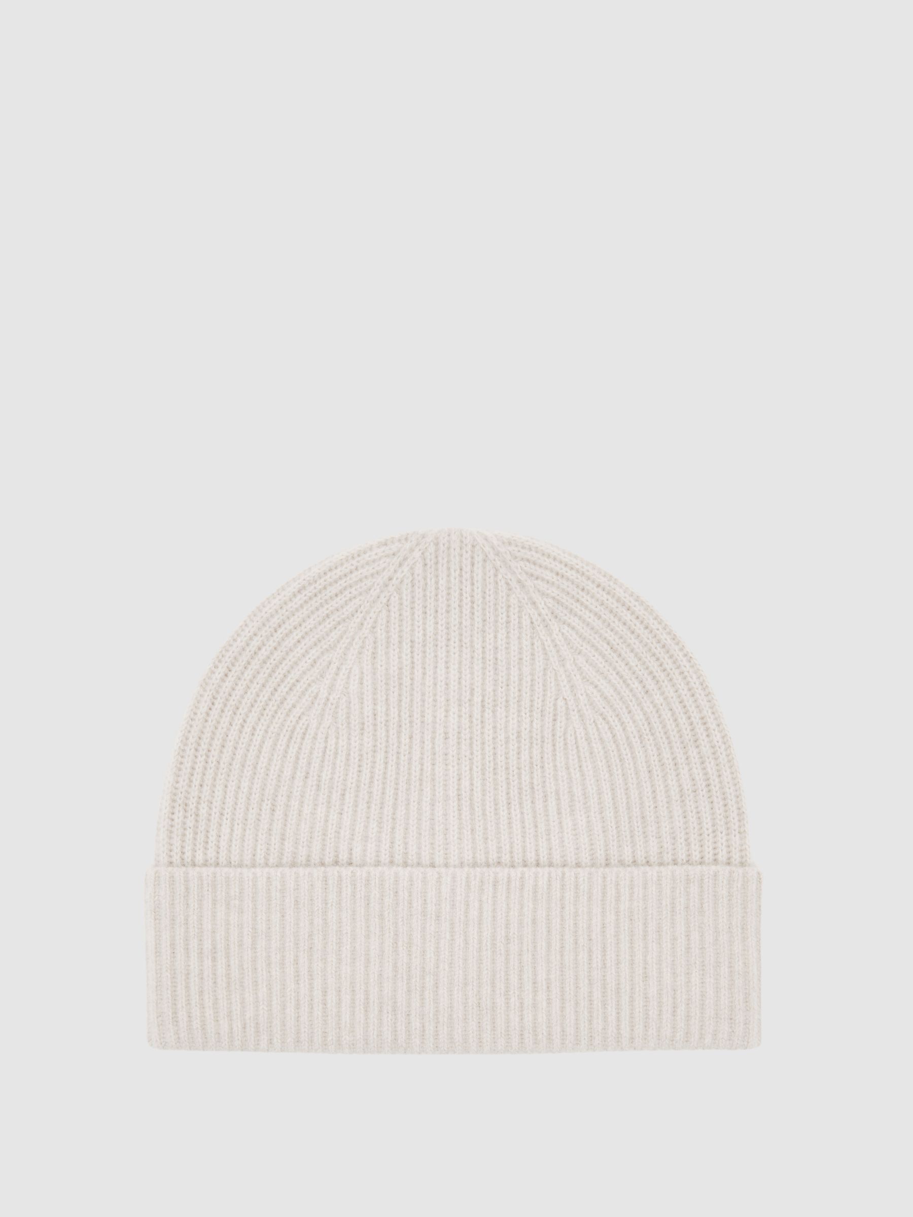 Merino Wool Scarf and Beanie Gift Set in Light Oatmeal Melange