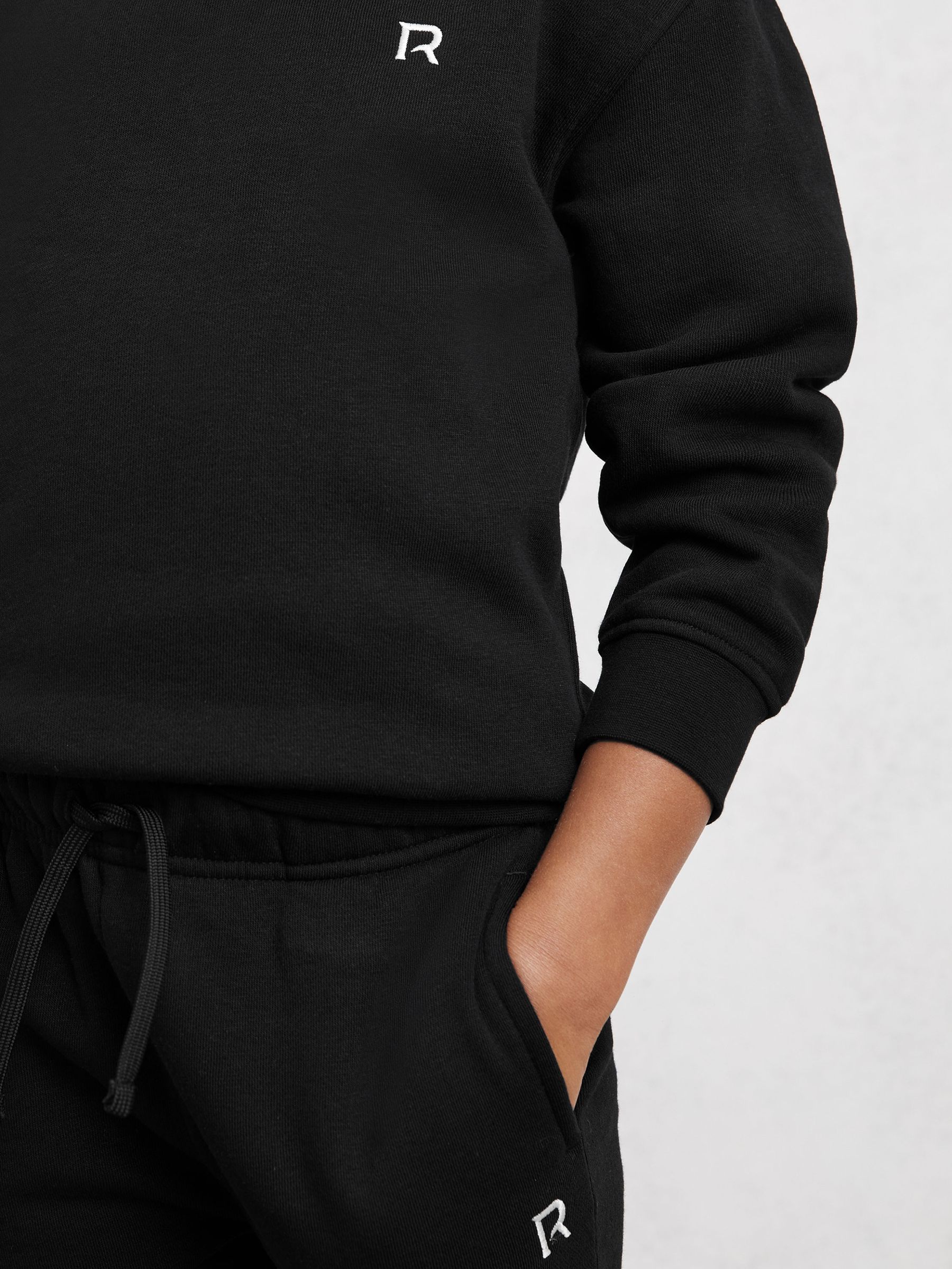 3-9 yrs Logo Sweatshirt and Joggers Set Cotton-Blend in Black