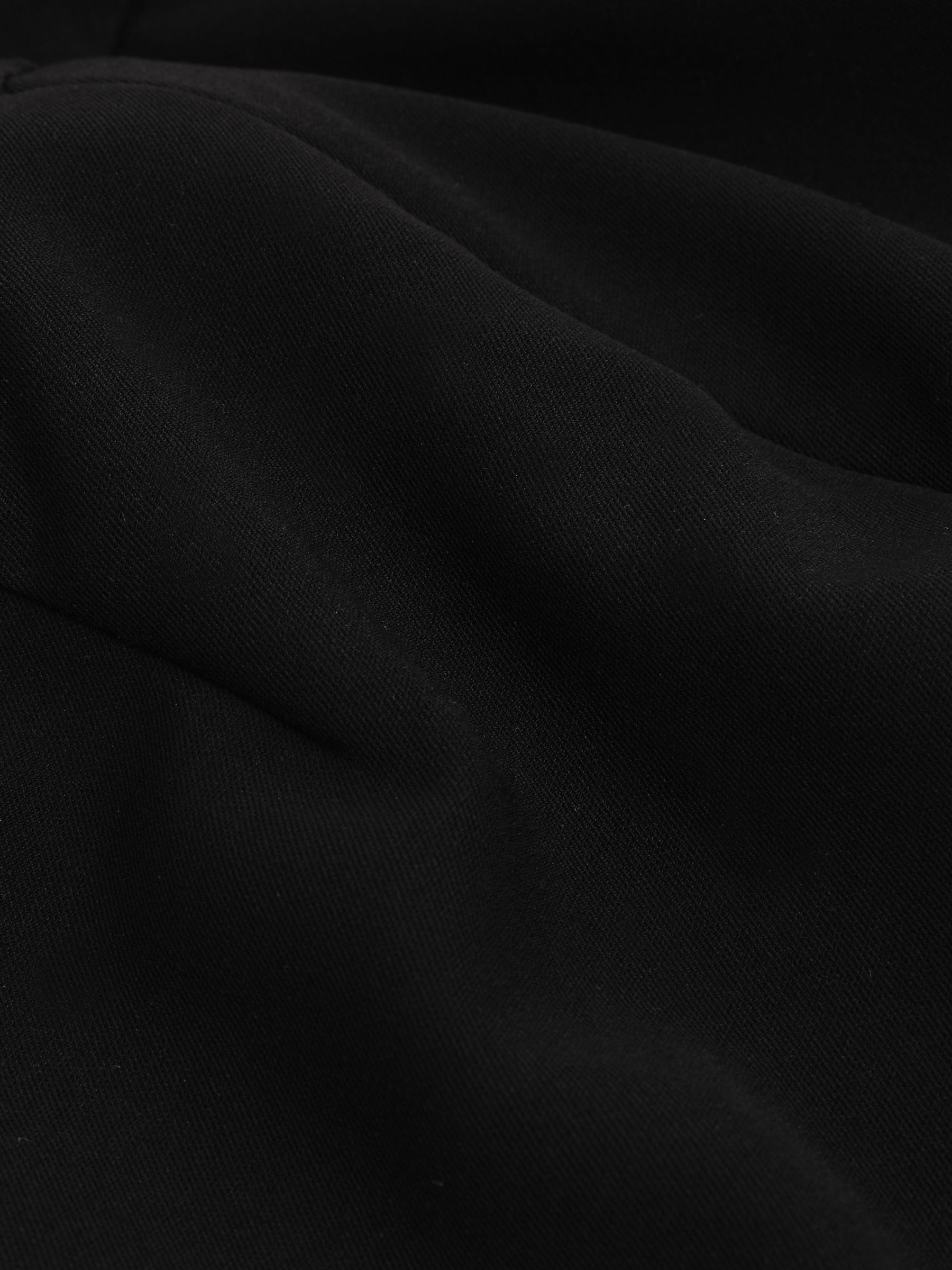 Petite Tailored Midi Suit Skirt in Black