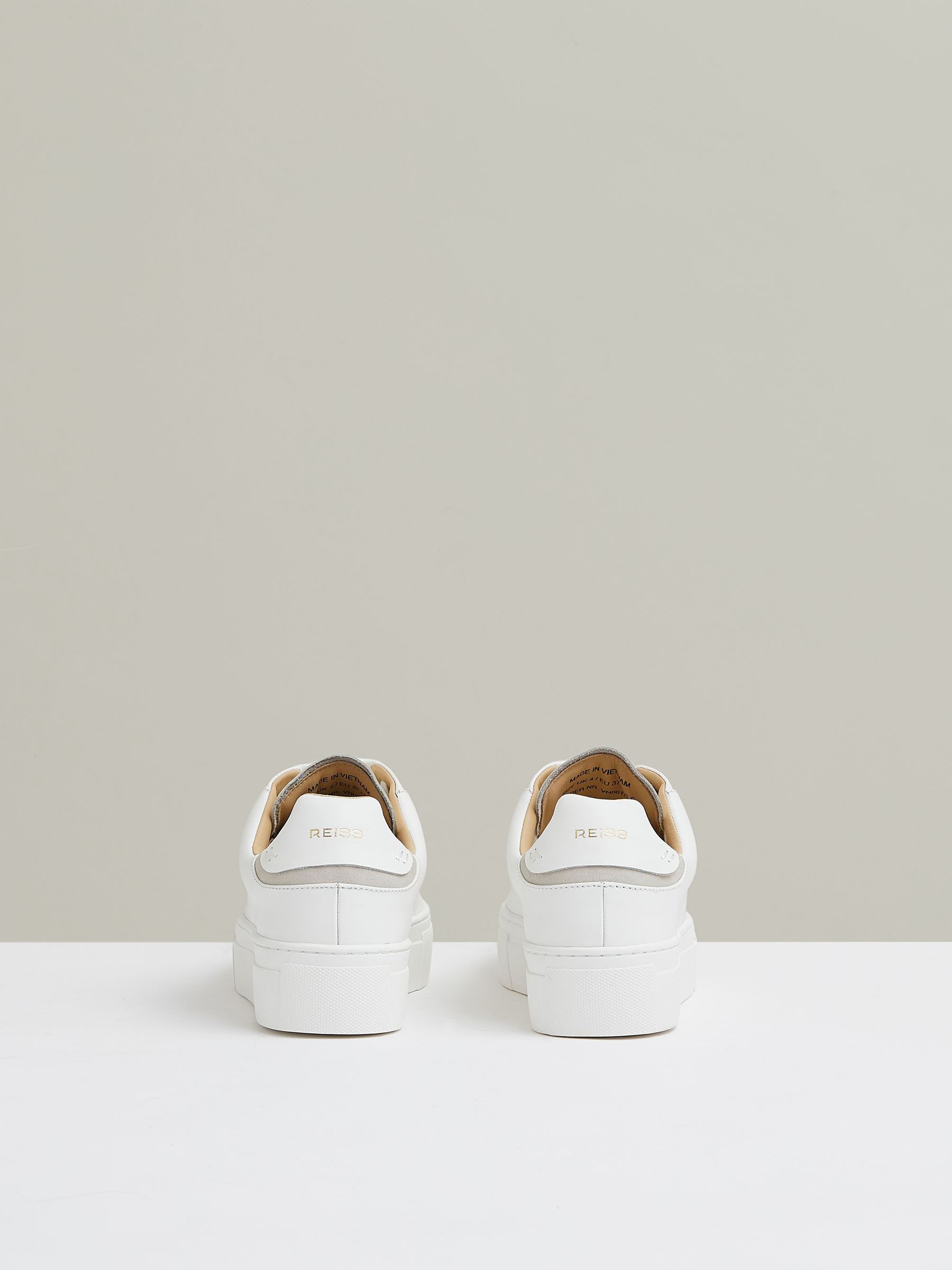 Leather Low-Top Trainers in White
