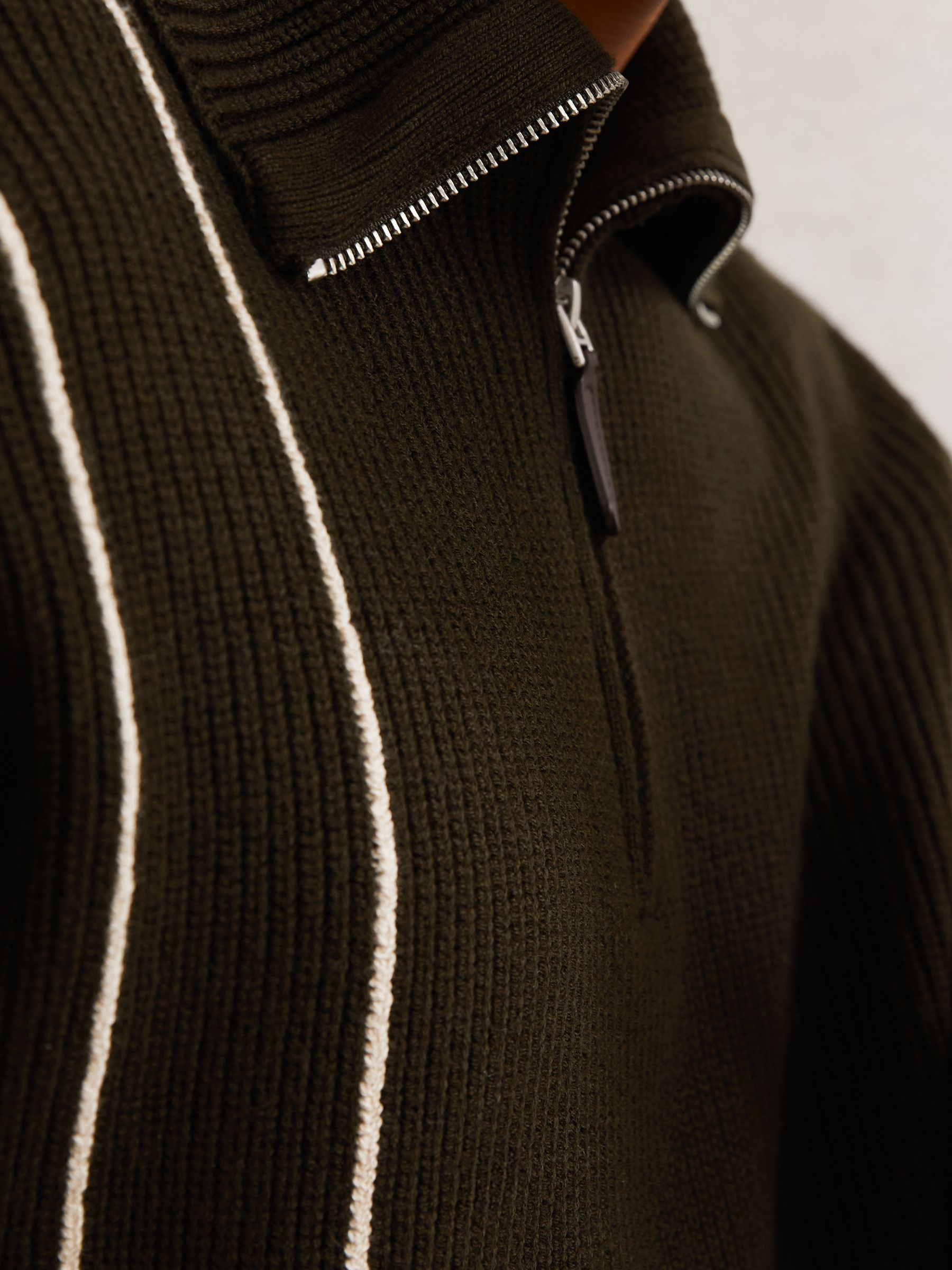 Jumper in Dark Olive Green