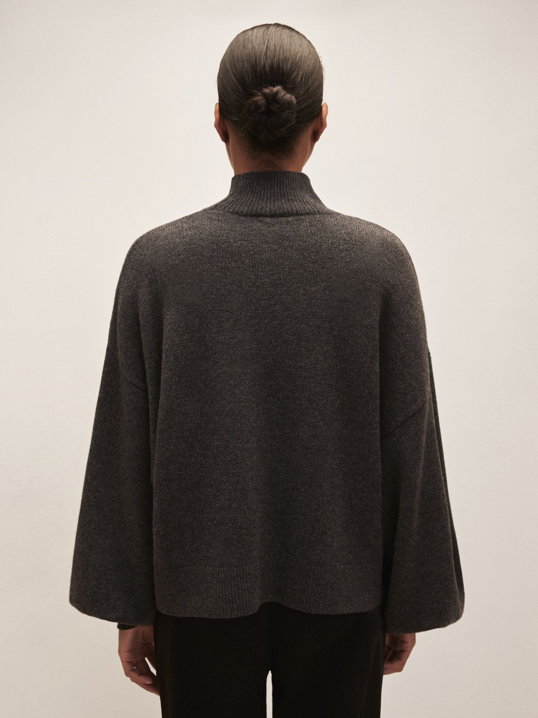 Reiss | Royal Ballet Batwing Jumper in Charcoal Grey