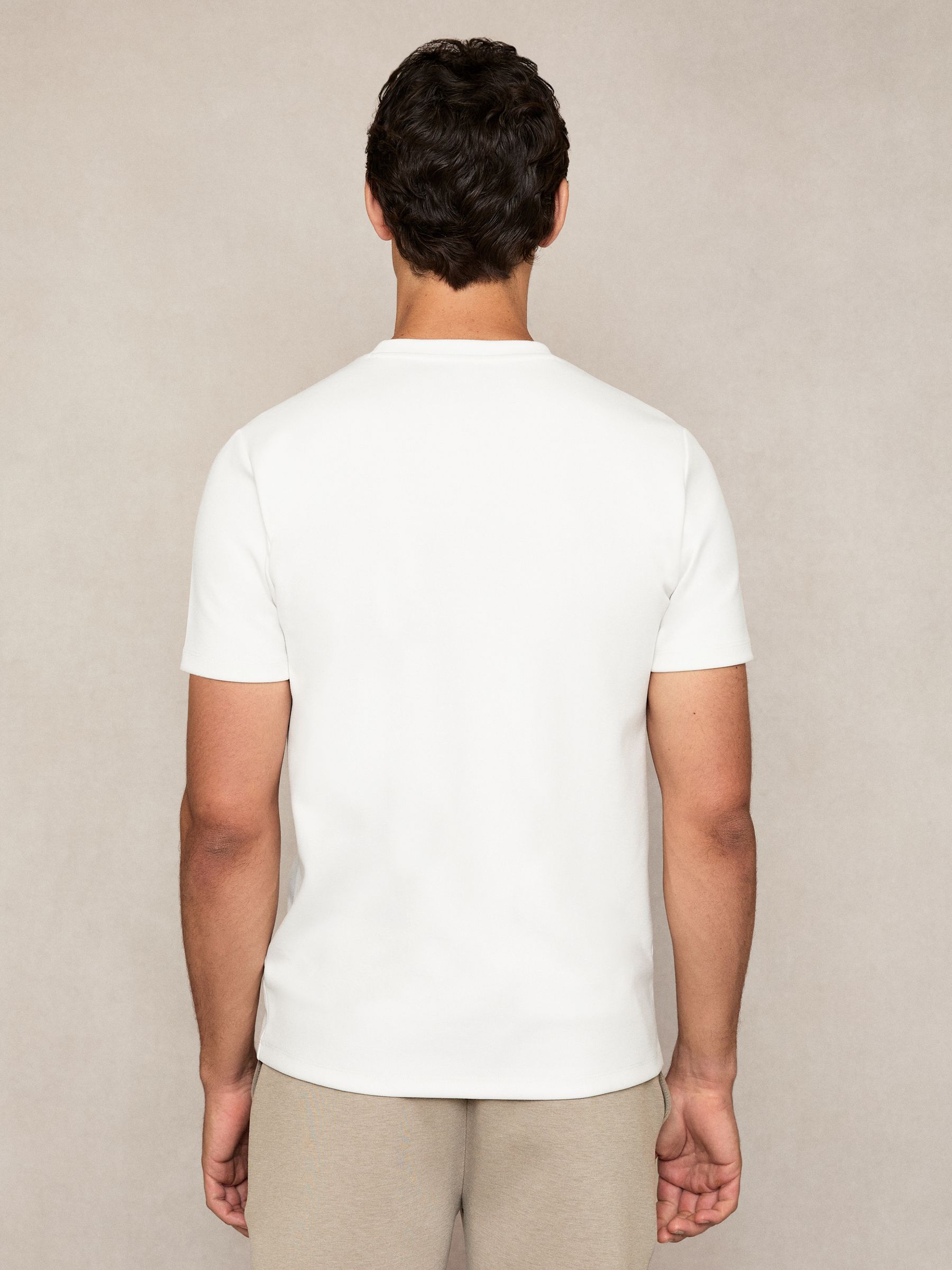 Premium Interlock Crew-Neck T-Shirt in White
