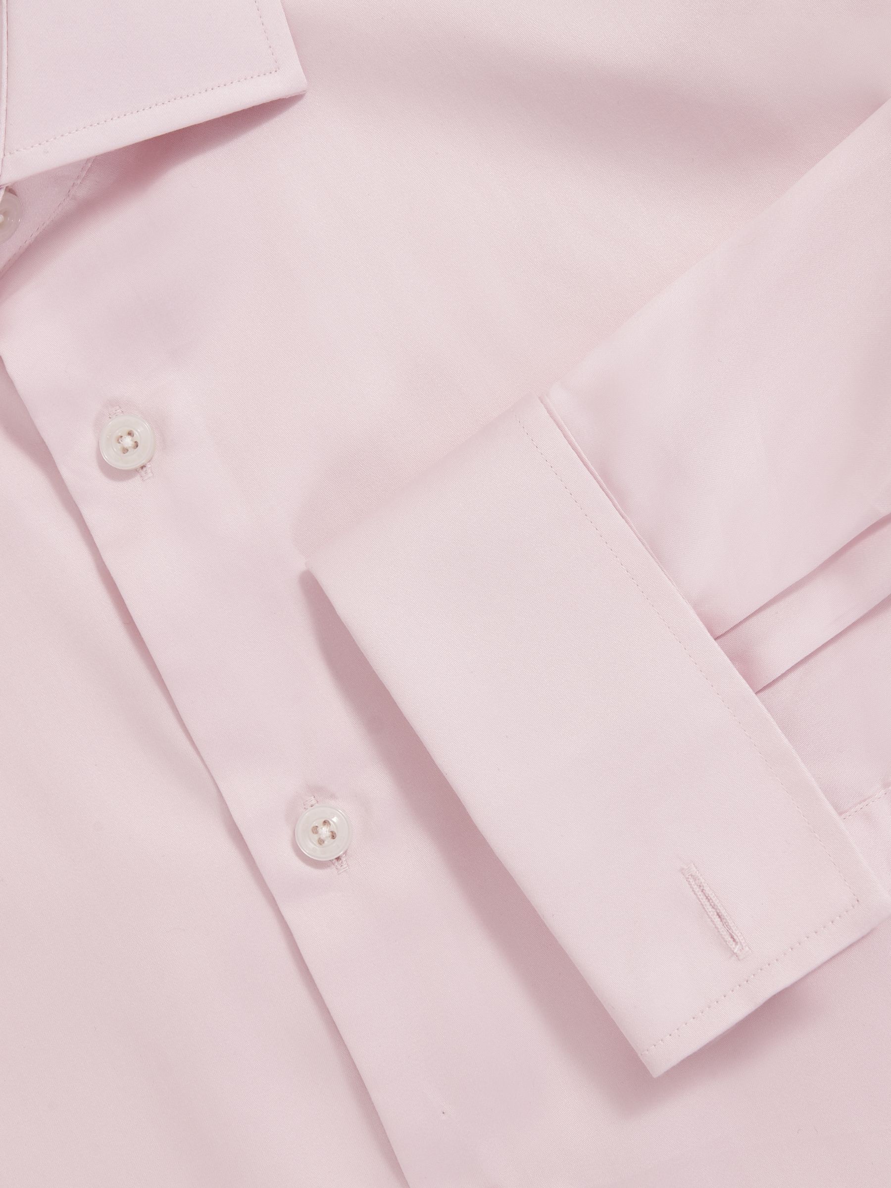 Regular Fit Cotton-Sateen Shirt in Pink