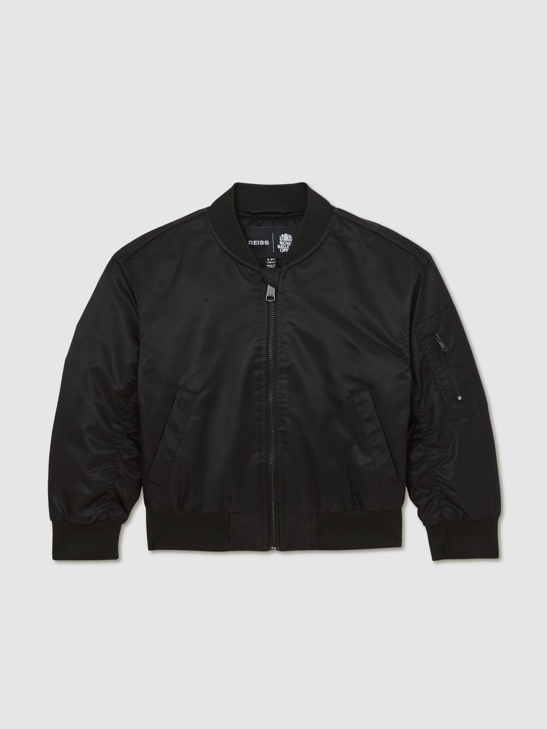 3-9 yrs Reiss | Royal Ballet Bomber Unisex Fit Jacket in Black