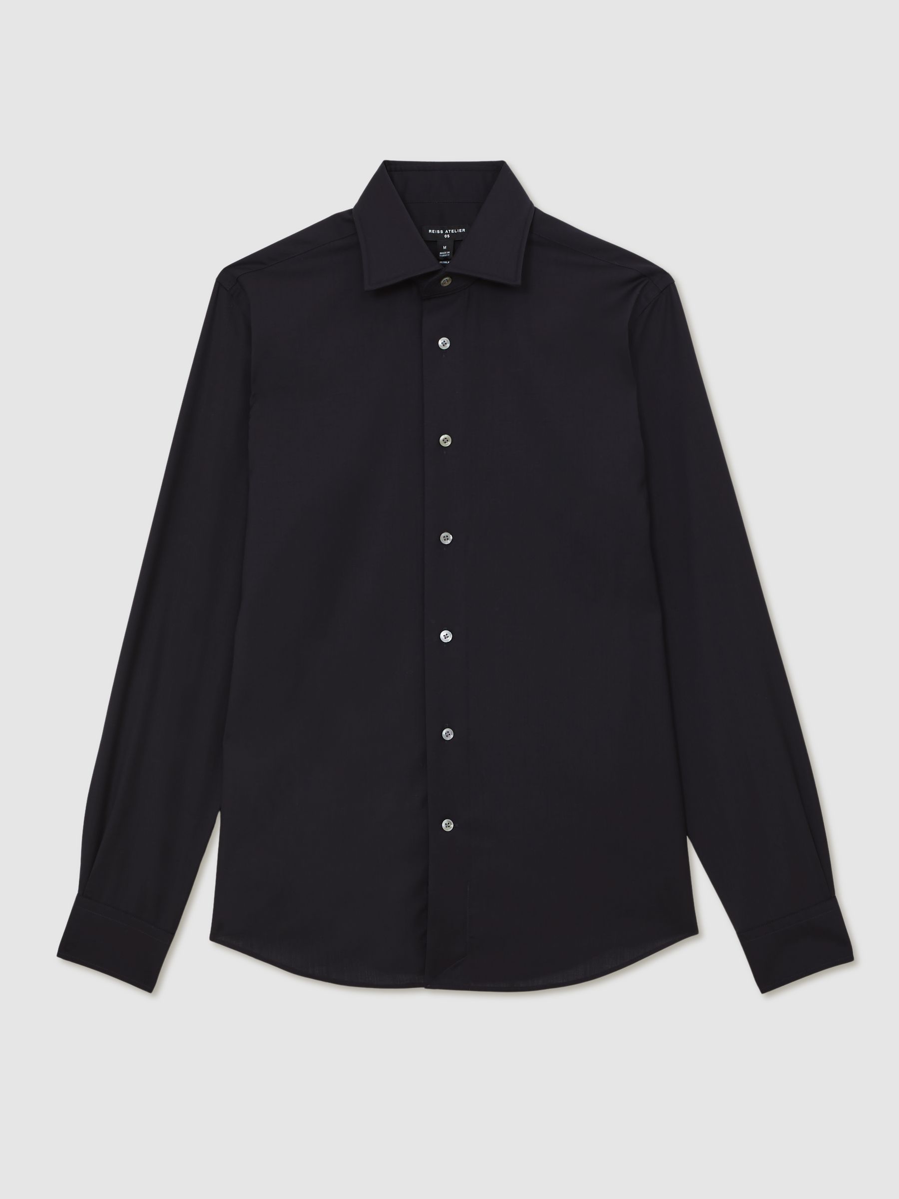 Atelier Wool Regular-Fit Shirt in Navy