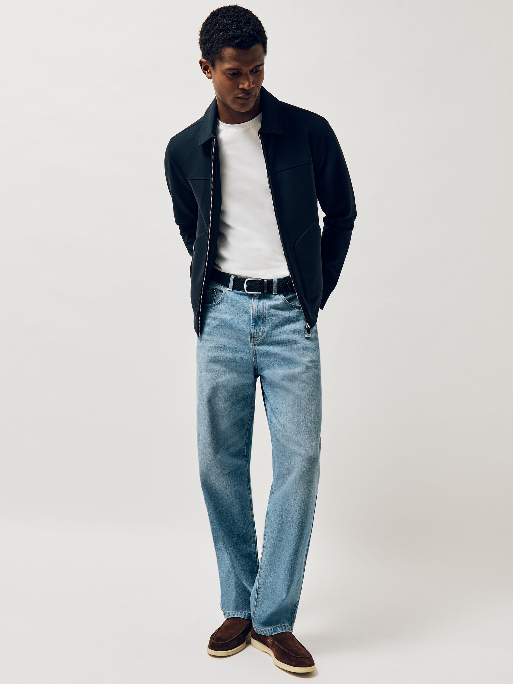 Suede Slip-On Loafers in Chocolate Brown