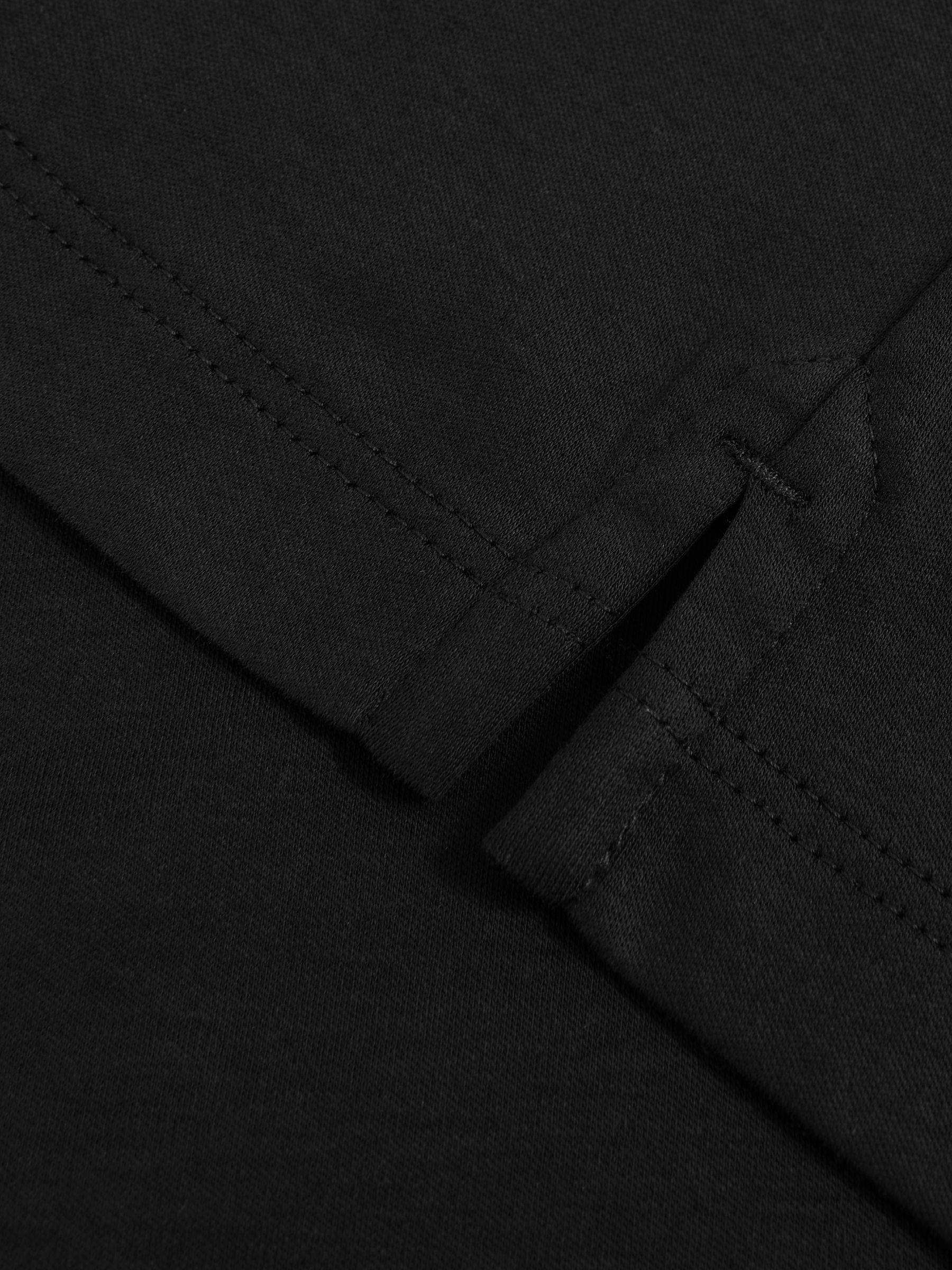 Air-Water Cotton Polo Shirt in Black