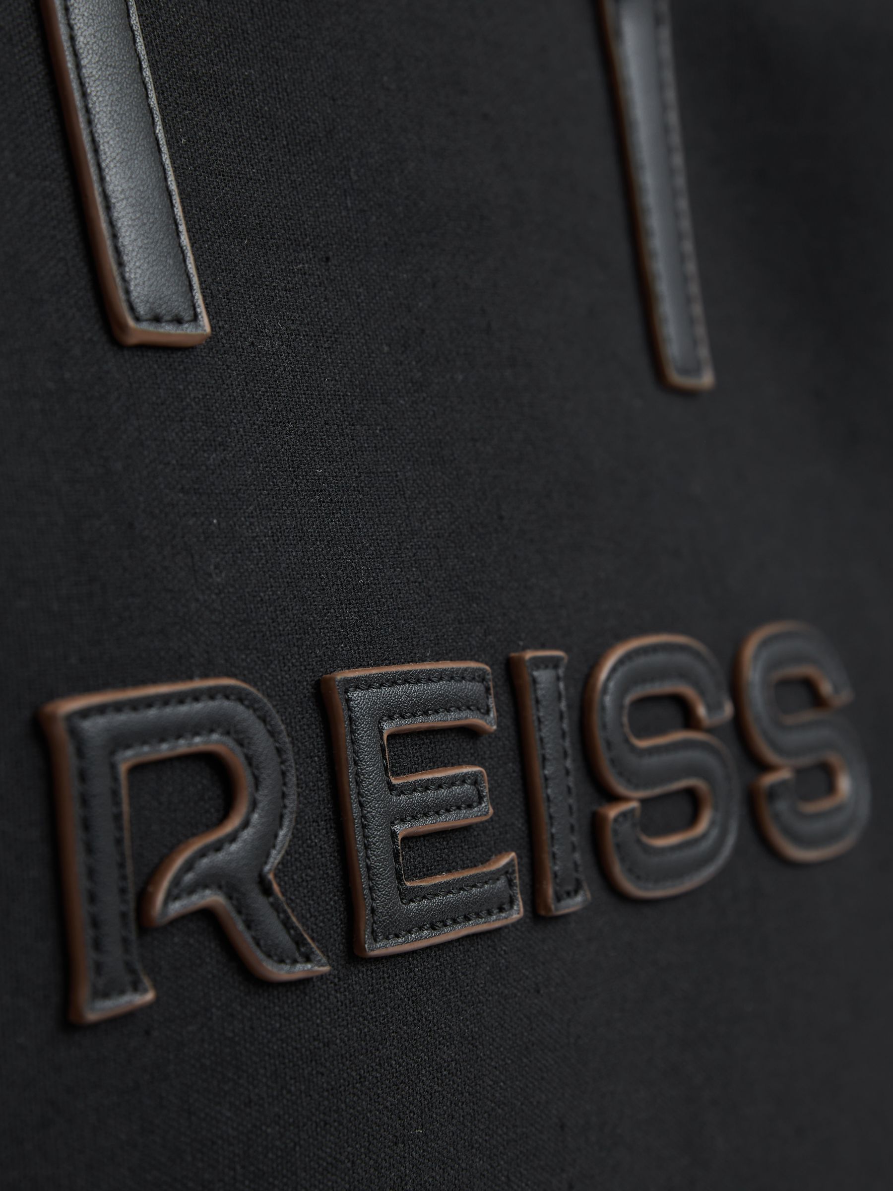 Canvas Logo Tote Bag in Black
