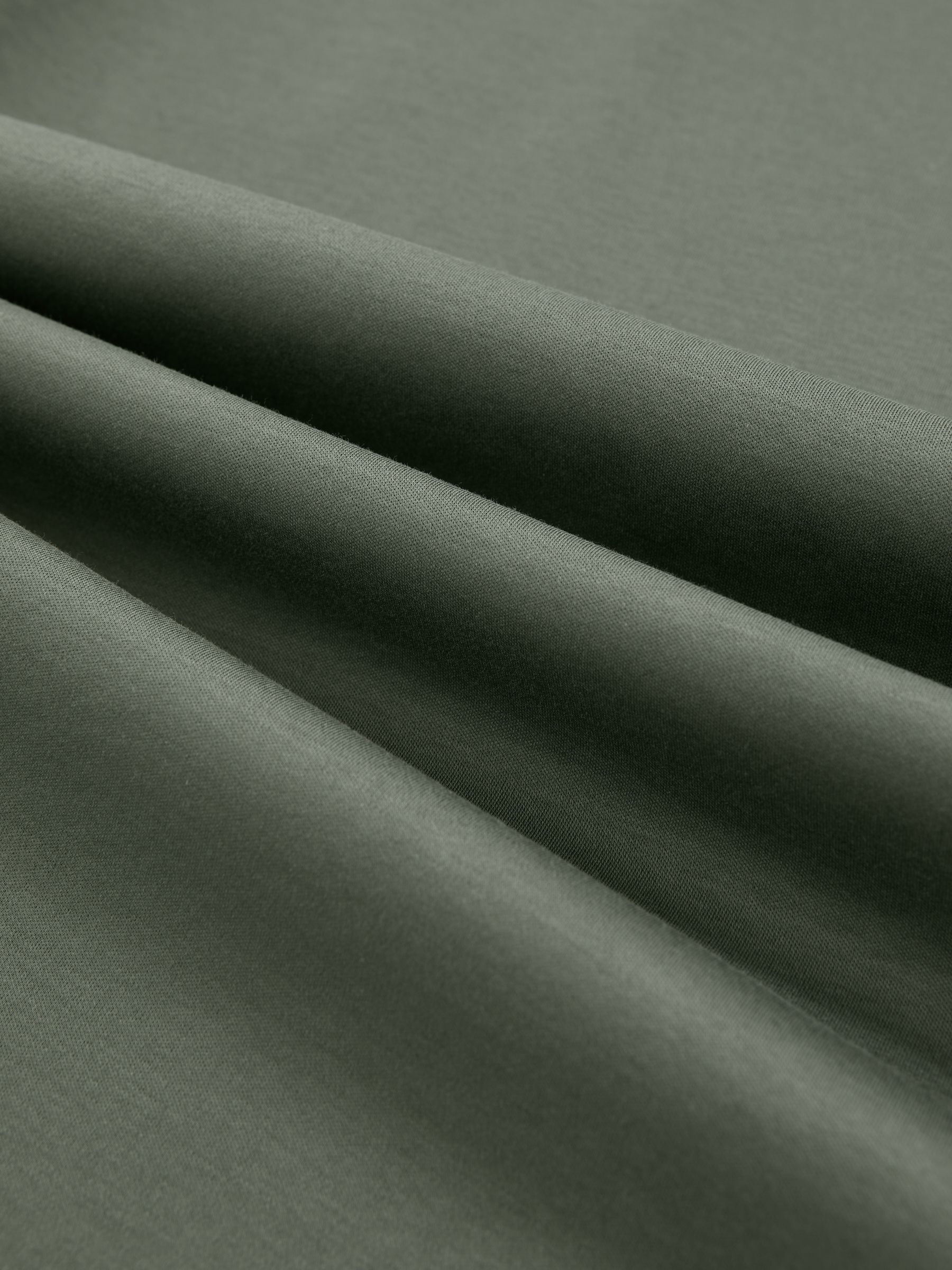 Airwater-Cotton Crew-Neck T-Shirt in Kale Green