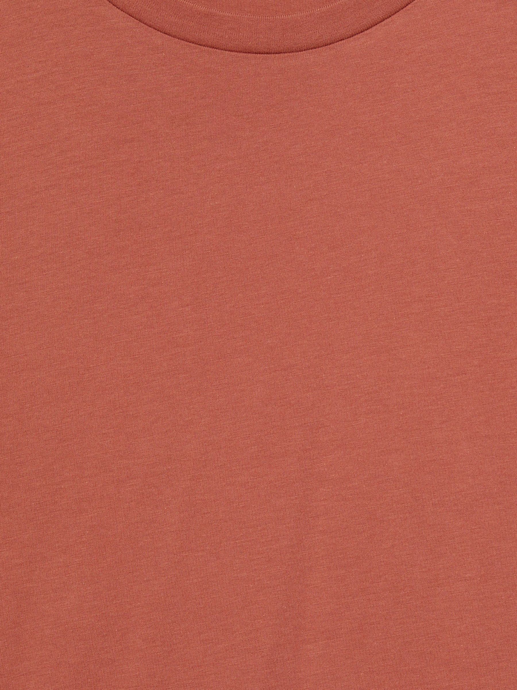 Crew Neck T-Shirt in Washed Rose Pink