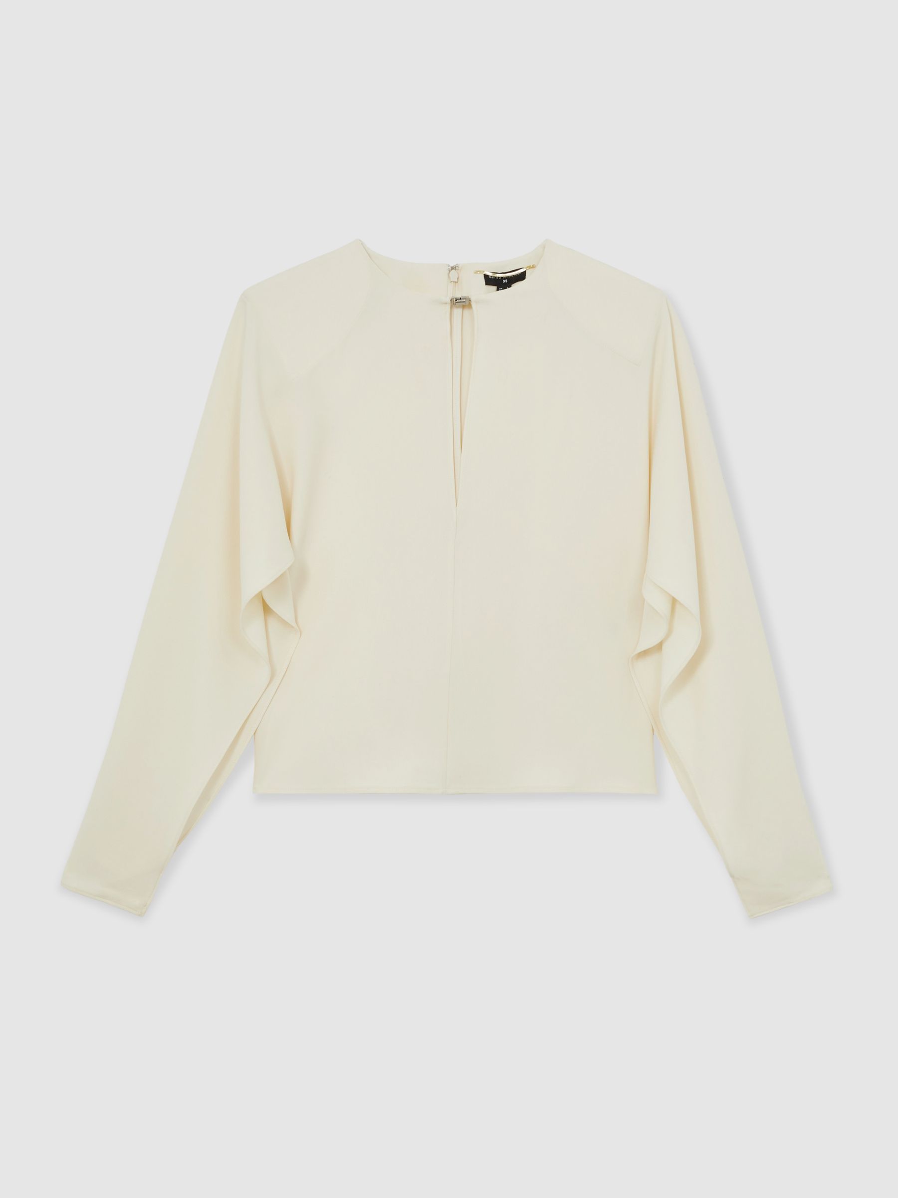 Atelier Crepe Turn-Lock Top in Cream