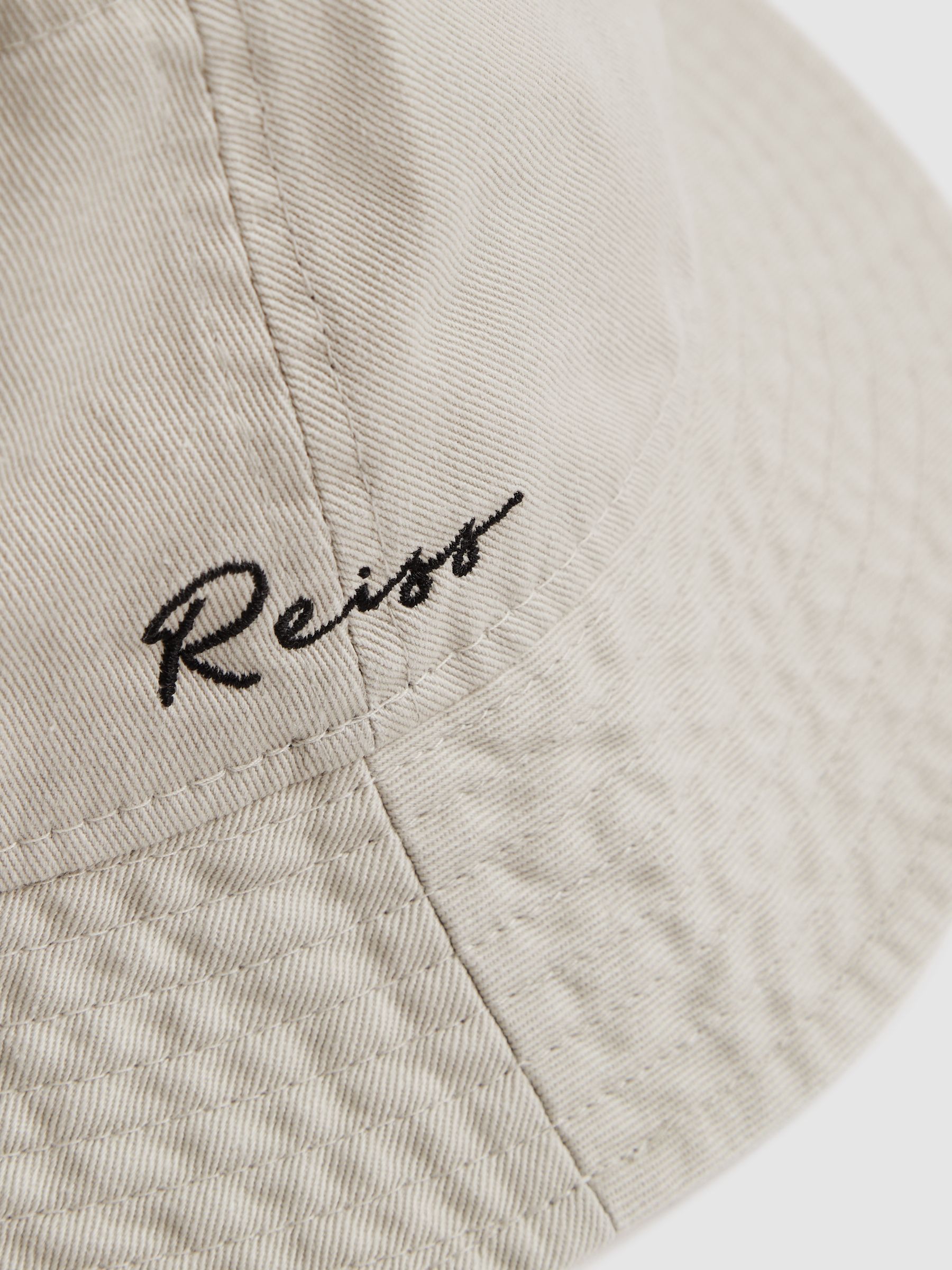 Unisex Fit McLaren Racing Cotton Bucket Hat in Stone