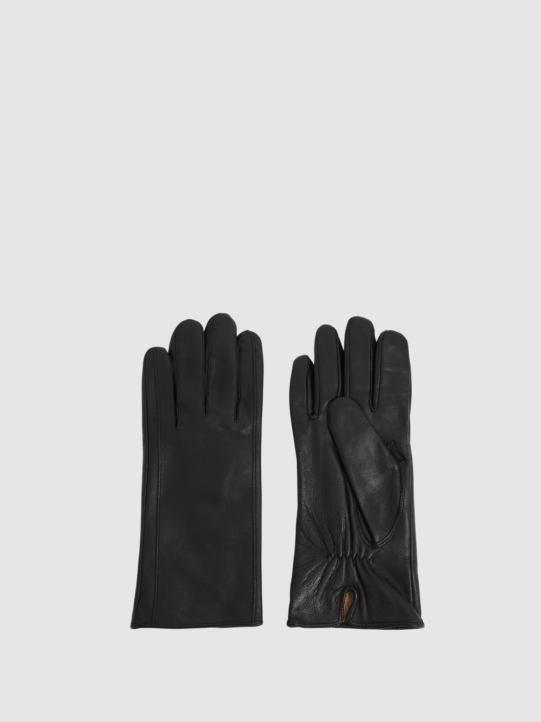 Leather Gloves in Chocolate
