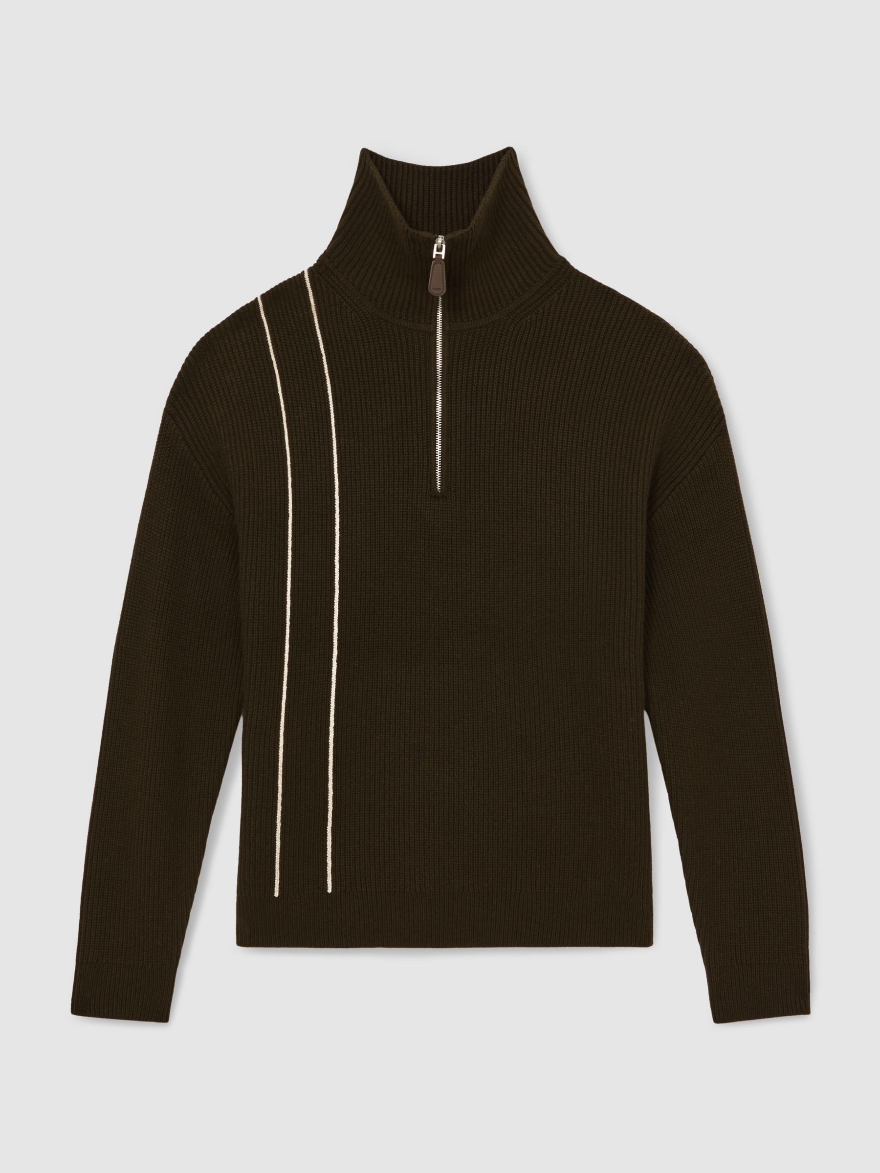 Jumper in Dark Olive Green