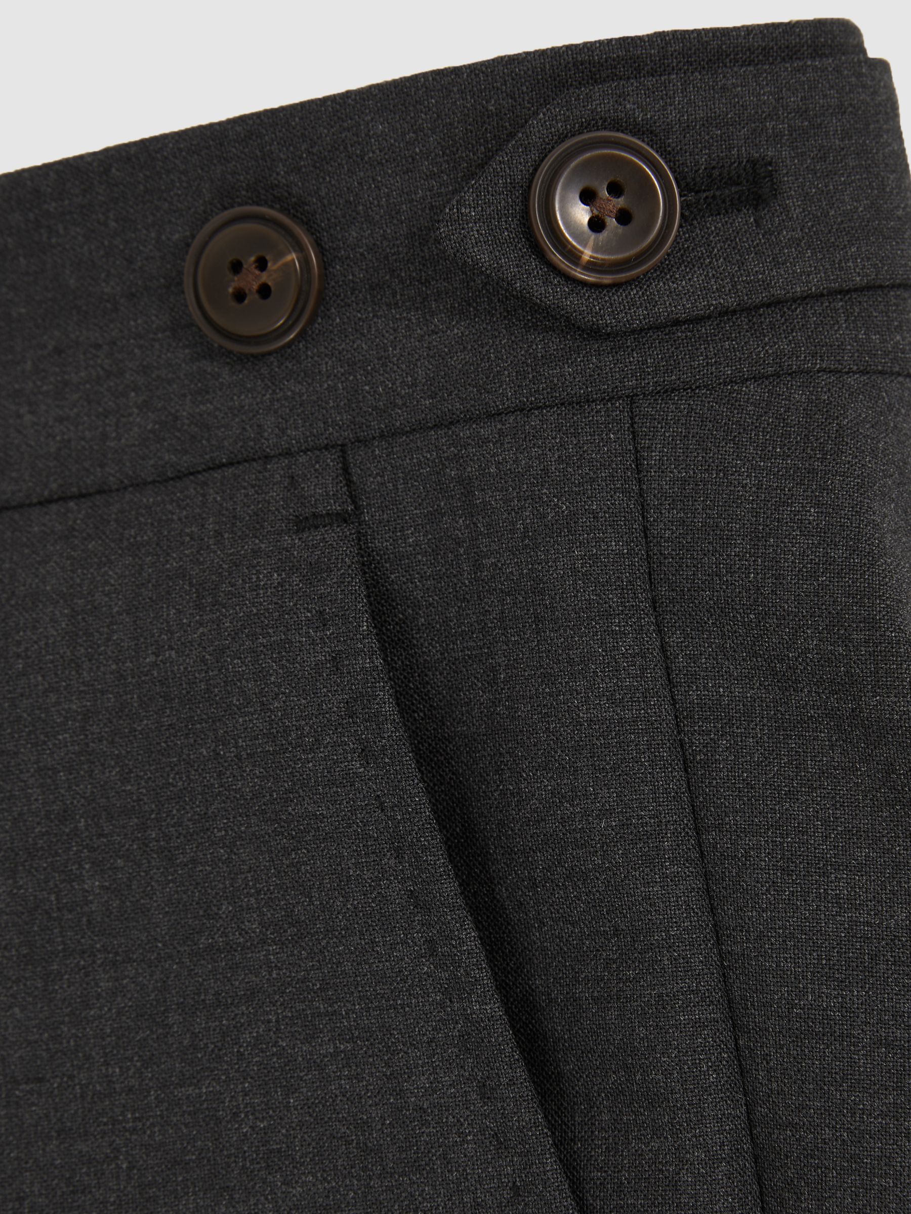 Slim-Fit Wool-Blend Suit Trousers in Grey