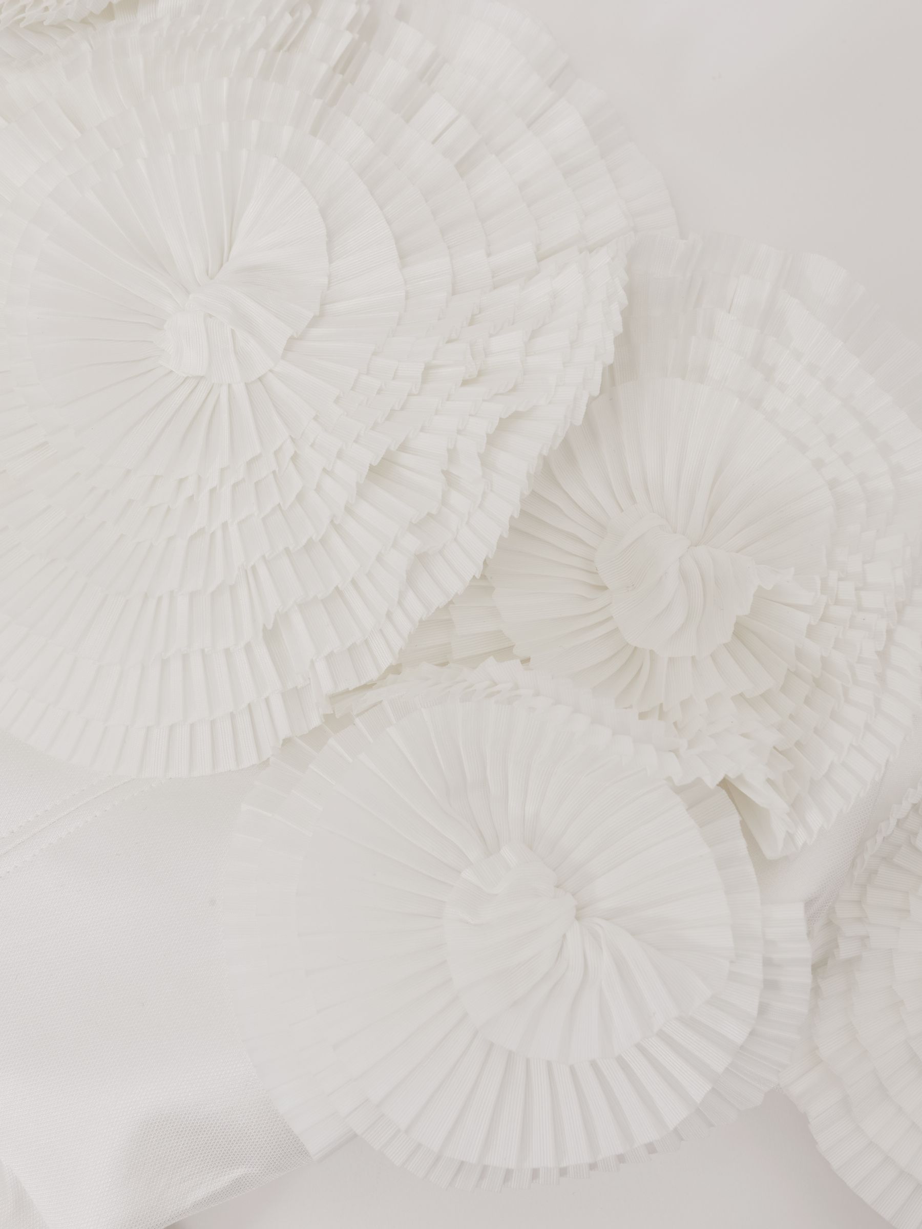 Acler Rosette Off-Shoulder Mini Dress in Ivory