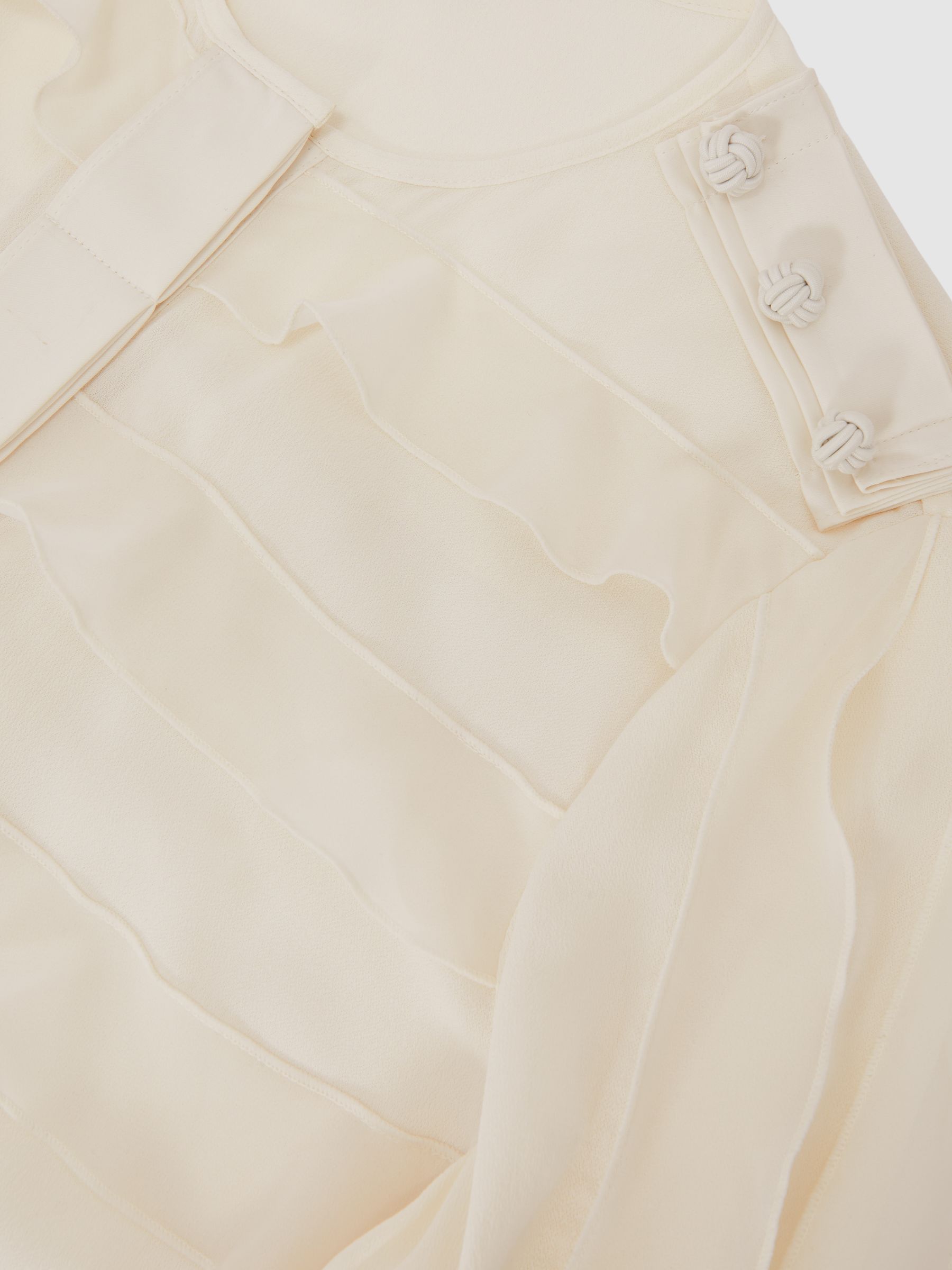 Reiss | Royal Ballet Ruffle Blouse in Cream