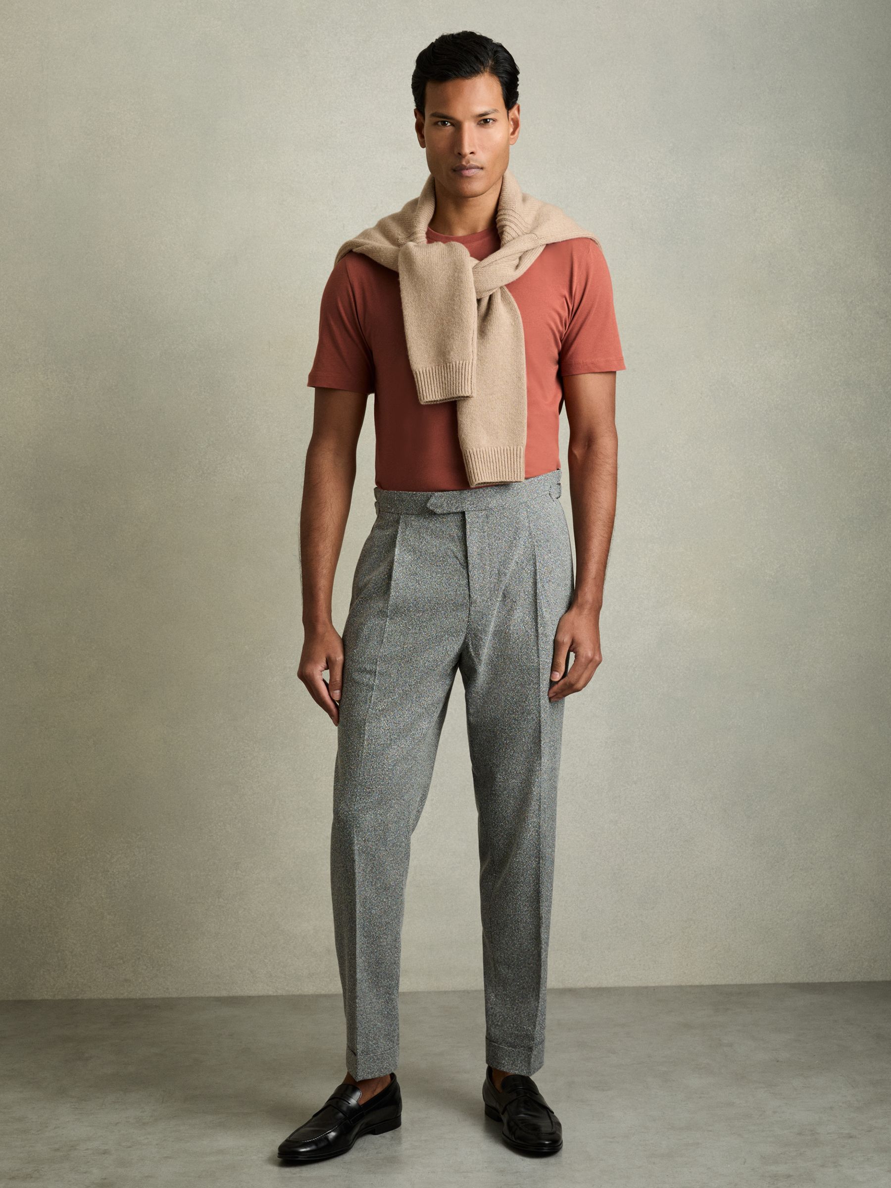 Crew Neck T-Shirt in Washed Rose Pink