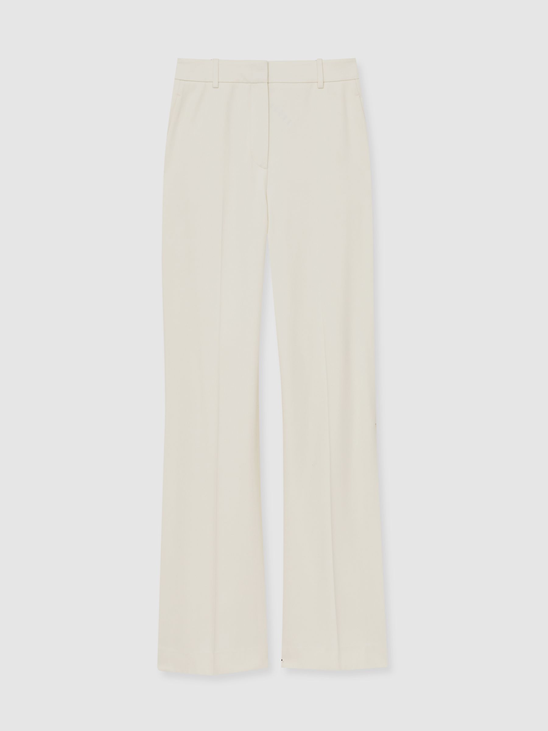 Petite Wide-Leg Tailored Trousers in Cream