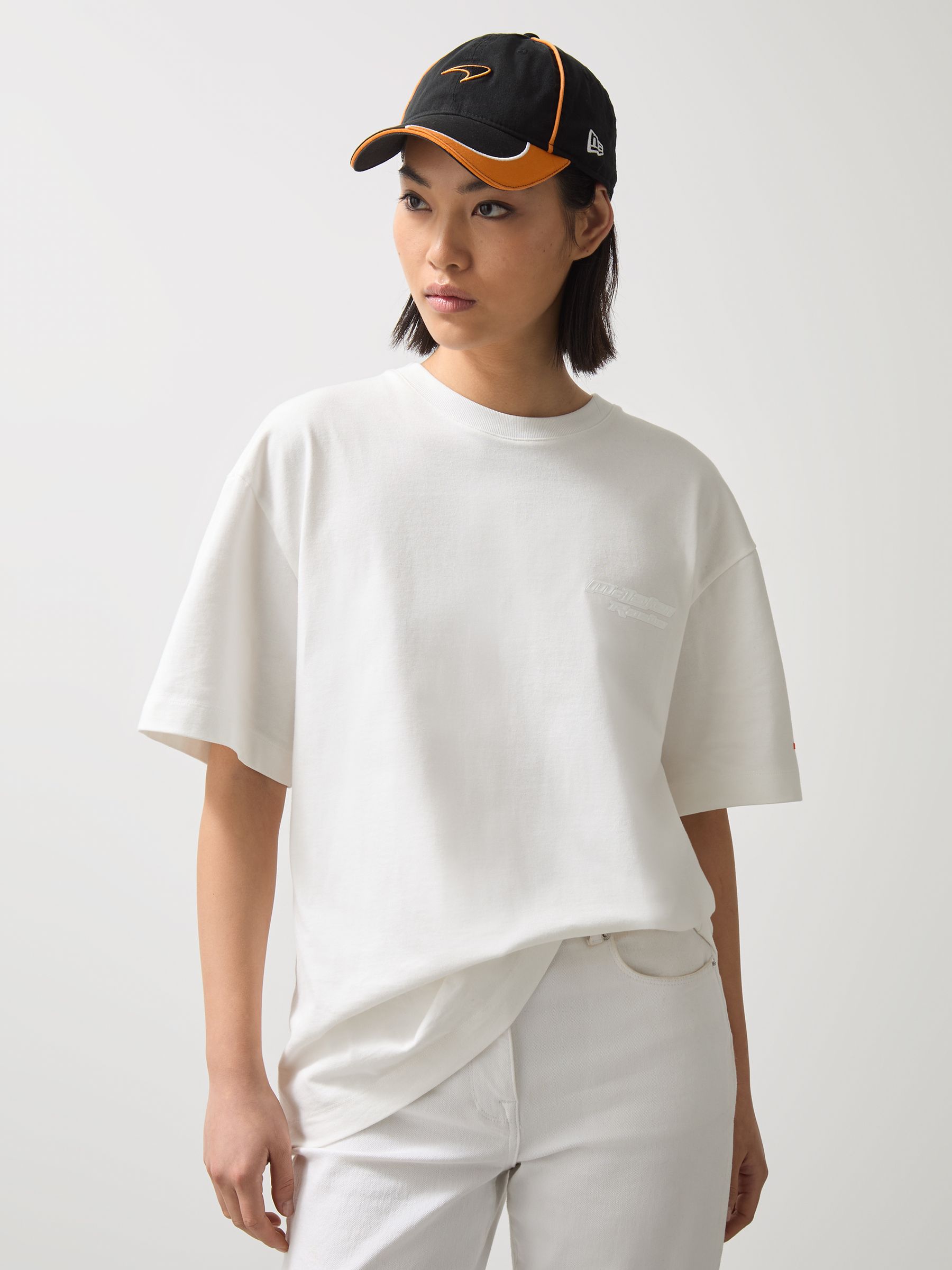 McLaren F1 Team Oversize Unisex Fit Logo T-Shirt in Purple