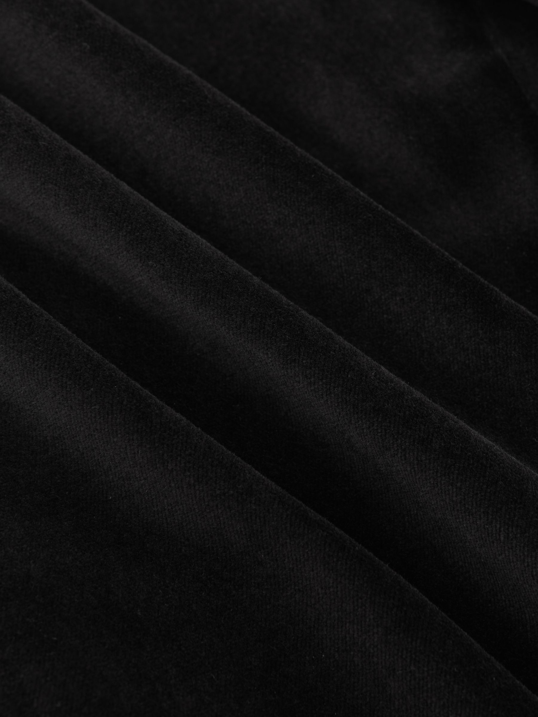 Double-Breasted Velvet Blazer Slim-Fit in Black