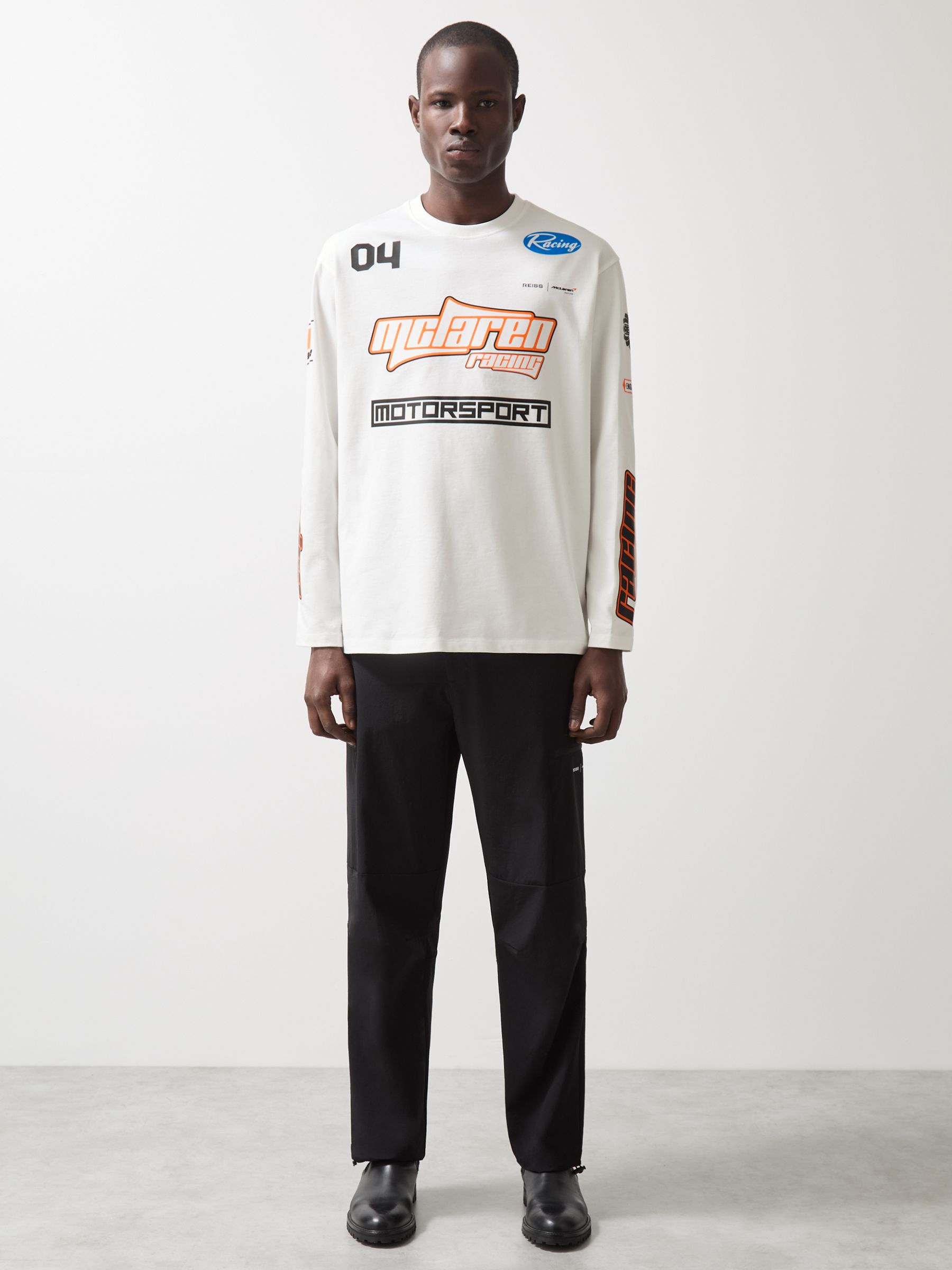 McLaren F1 Team Cotton Logo T-Shirt Unisex Fit in White