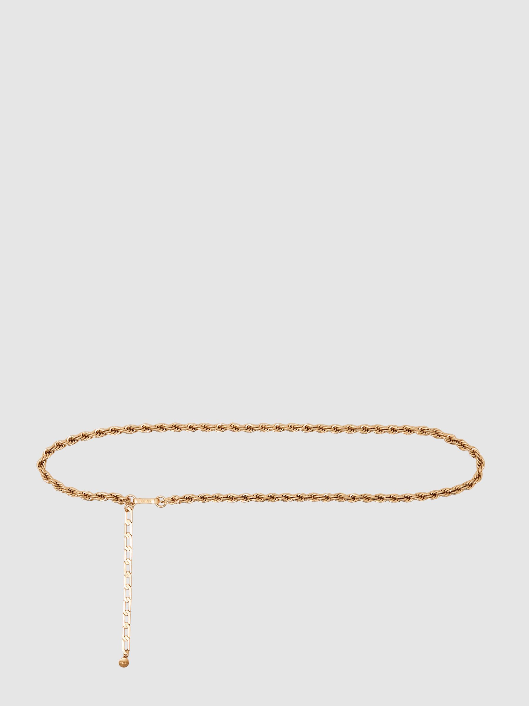 Twist Chain Belt in Gold