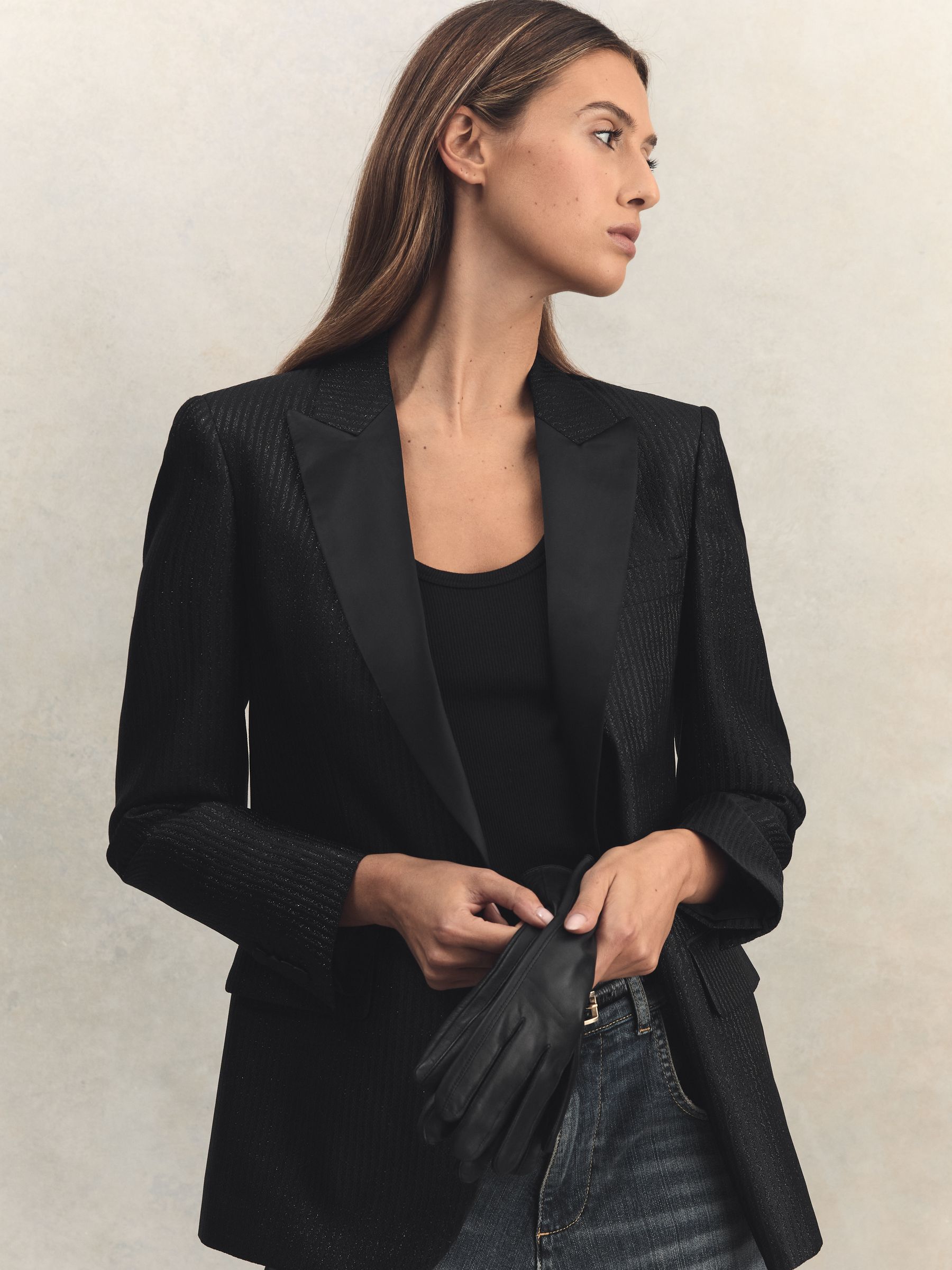 Leather Gloves in Black