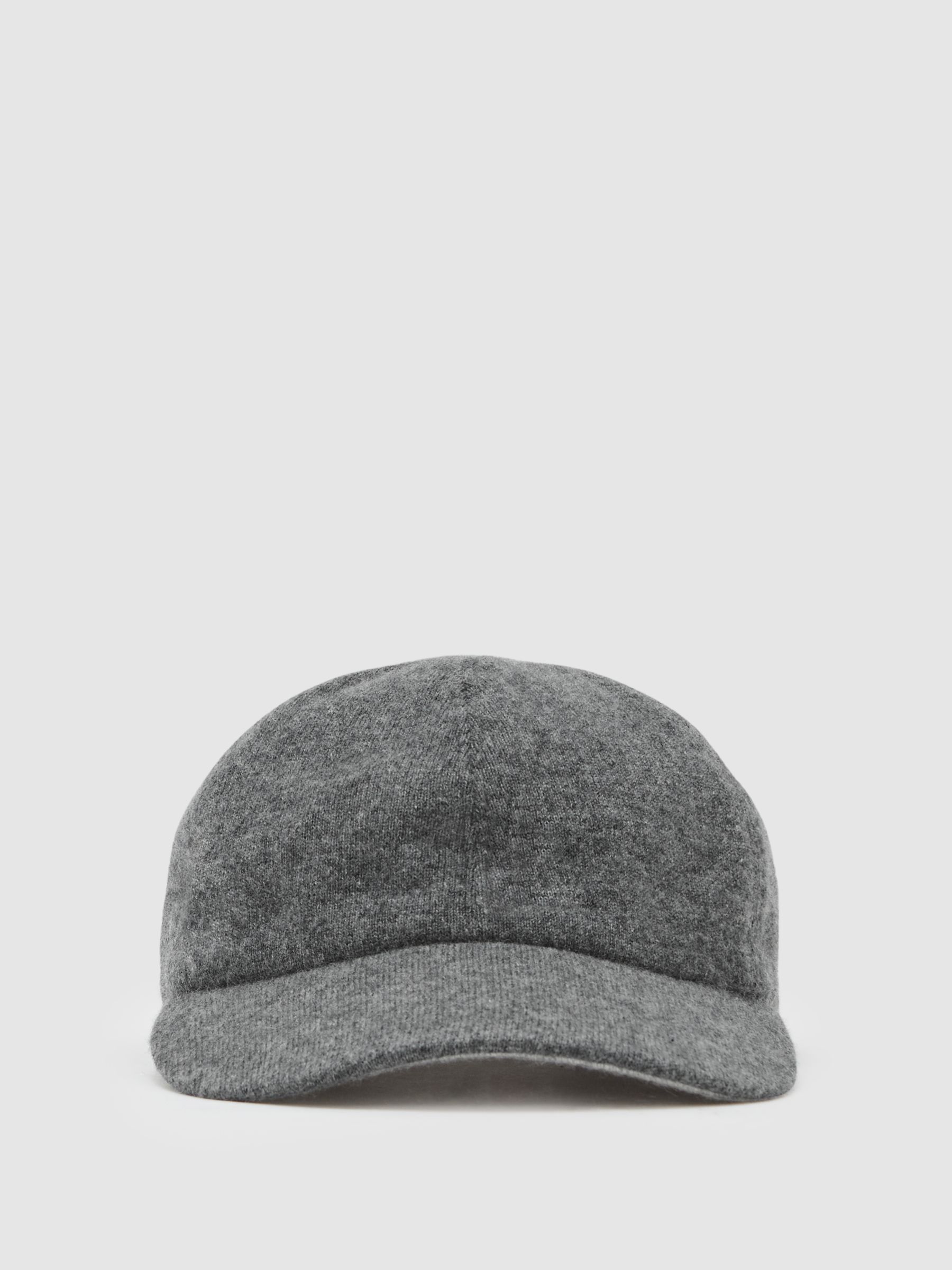 Atelier 100% Cashmere Cap in Mid Grey