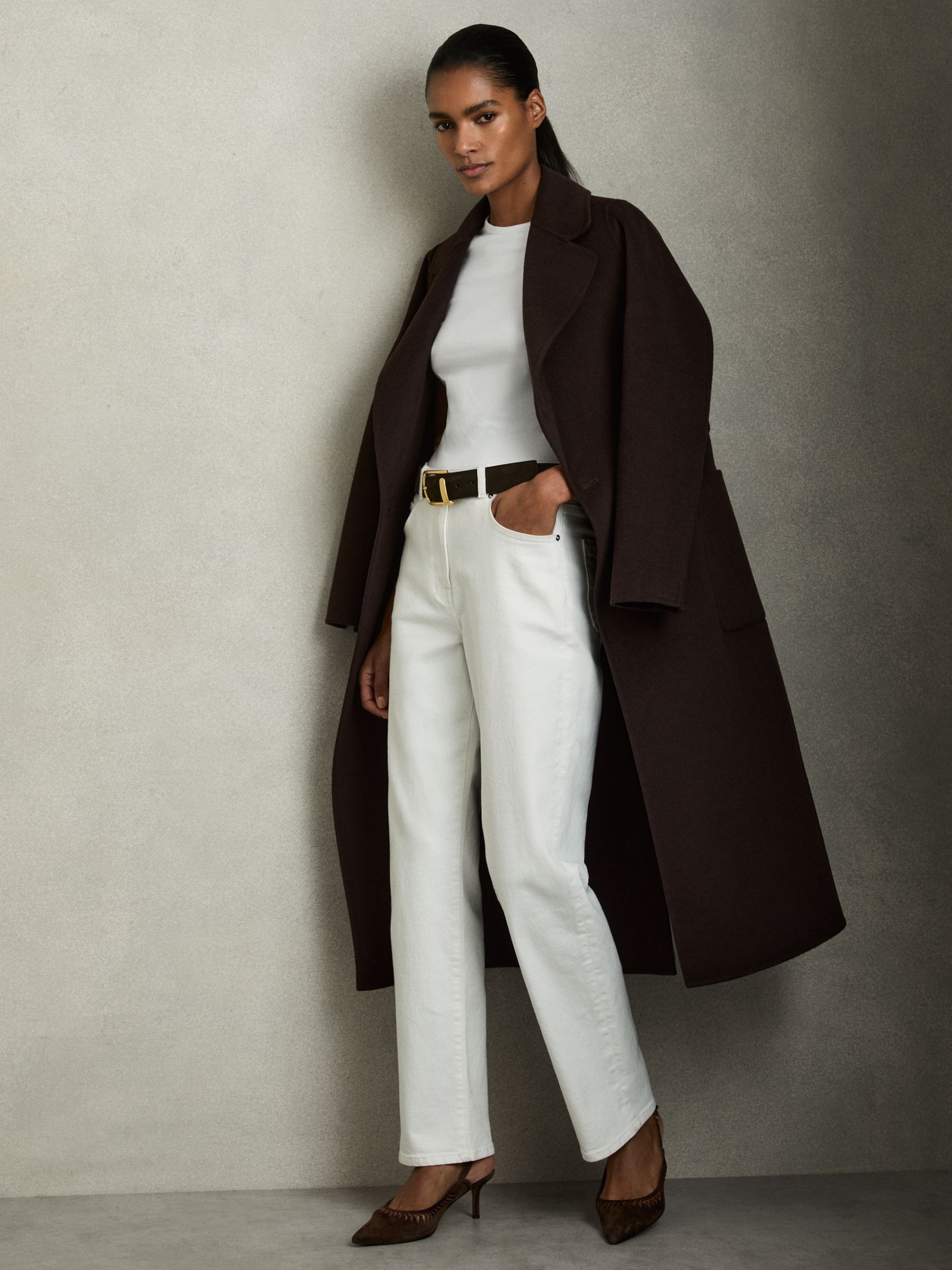 Stretch-Cotton Crew-Neck T-Shirt in White