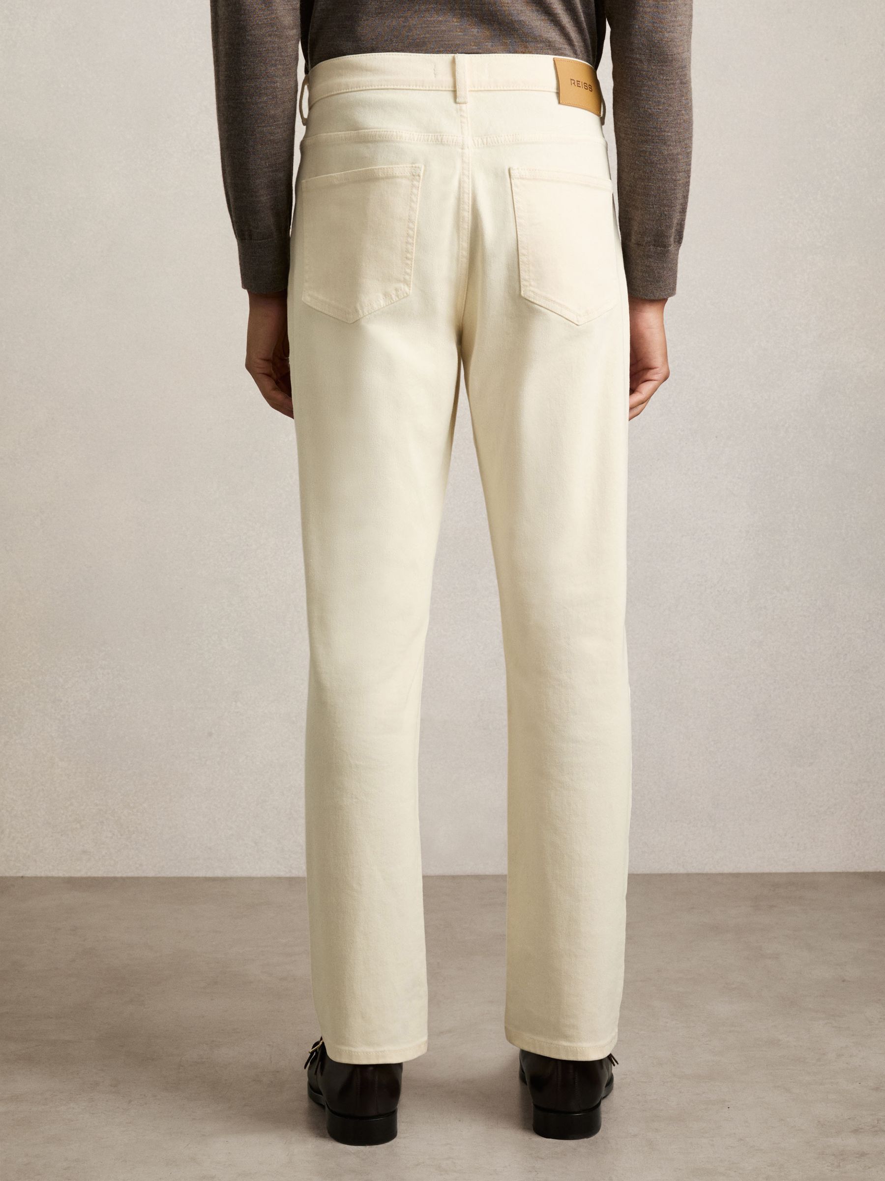 Straight-Leg Jeans in White