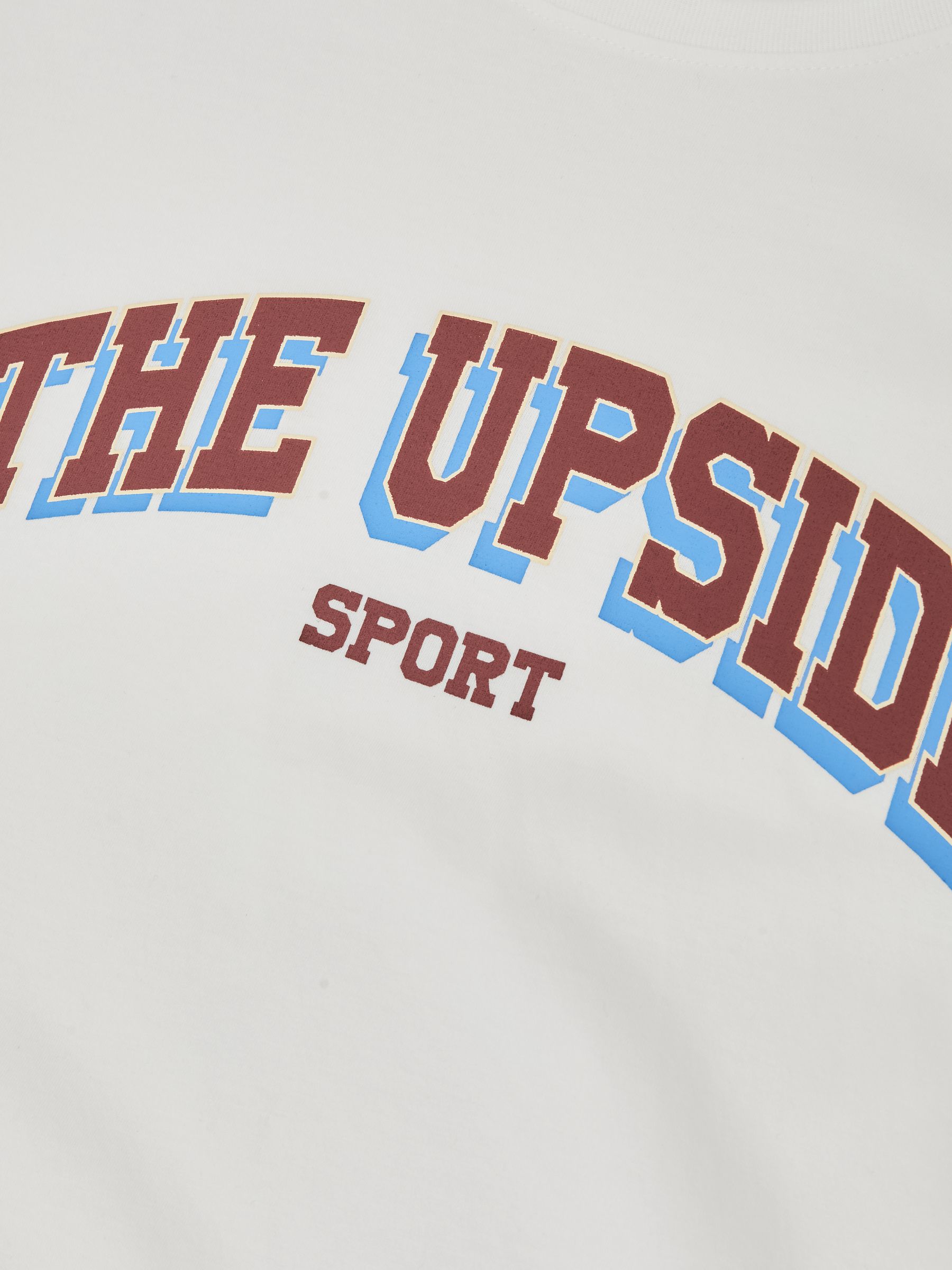 The Upside Cotton Logo-Print T-Shirt in White
