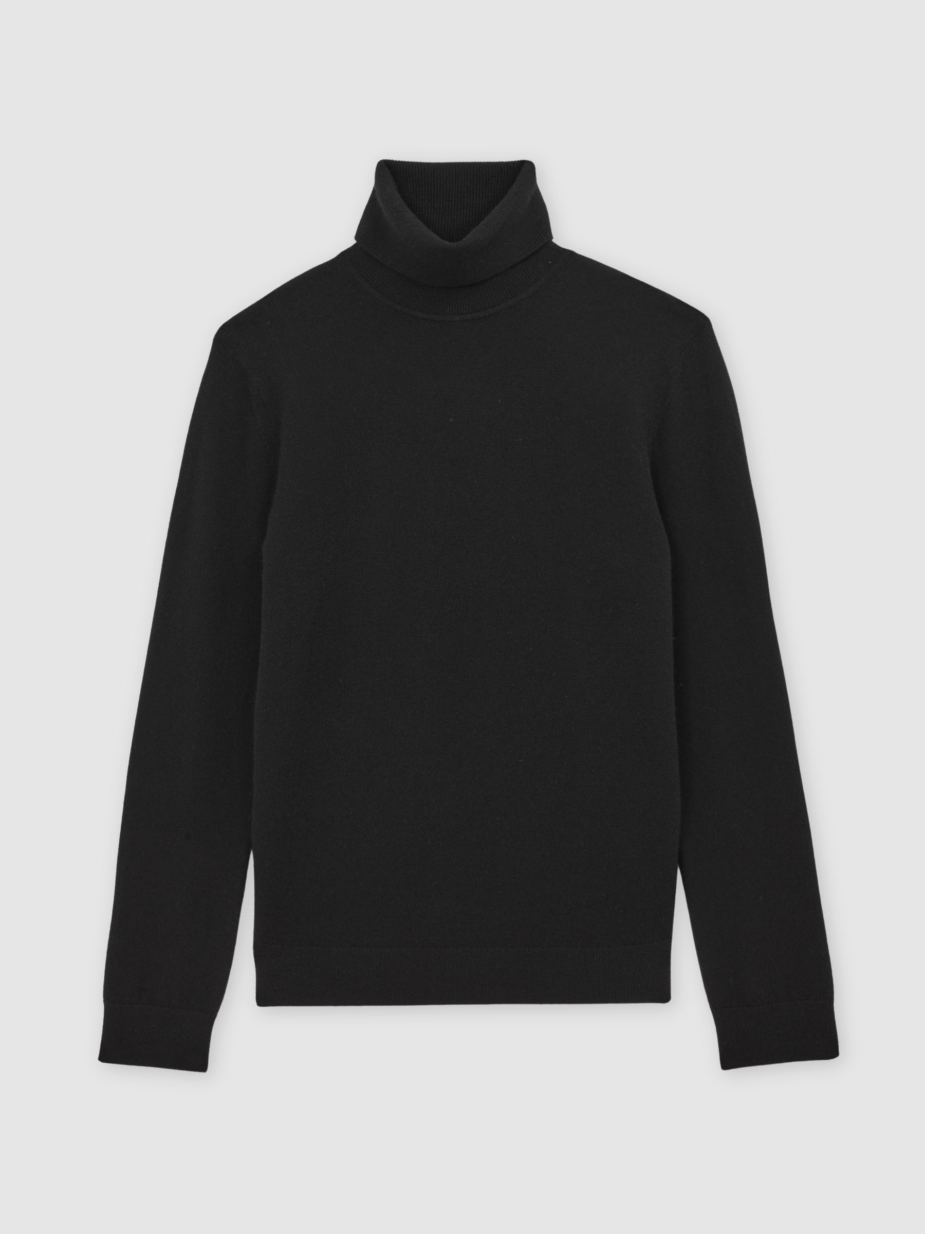Atelier 100% Cashmere Roll-Neck Jumper in Black