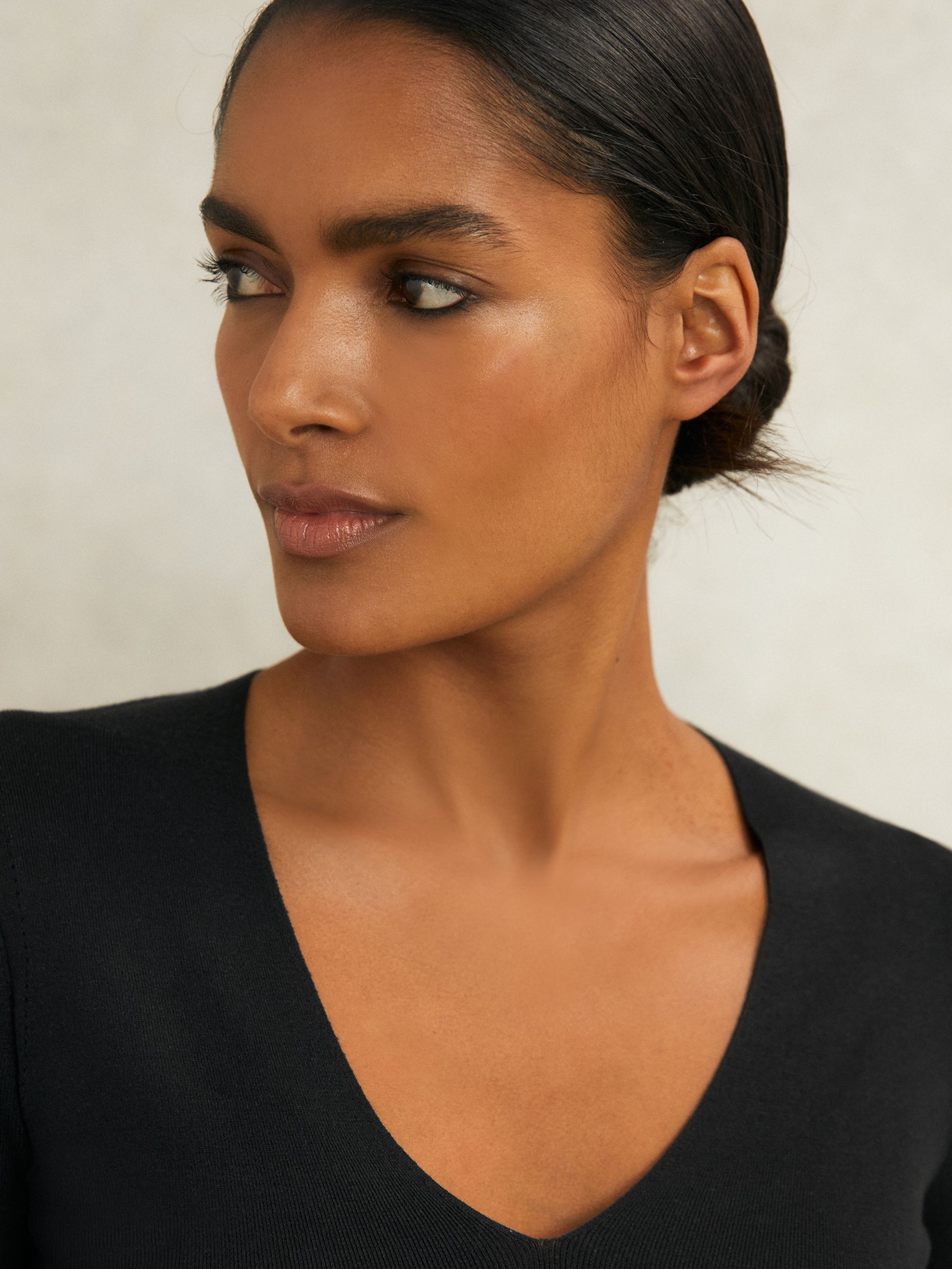 Atelier Knitted Silk-Blend Top in Black