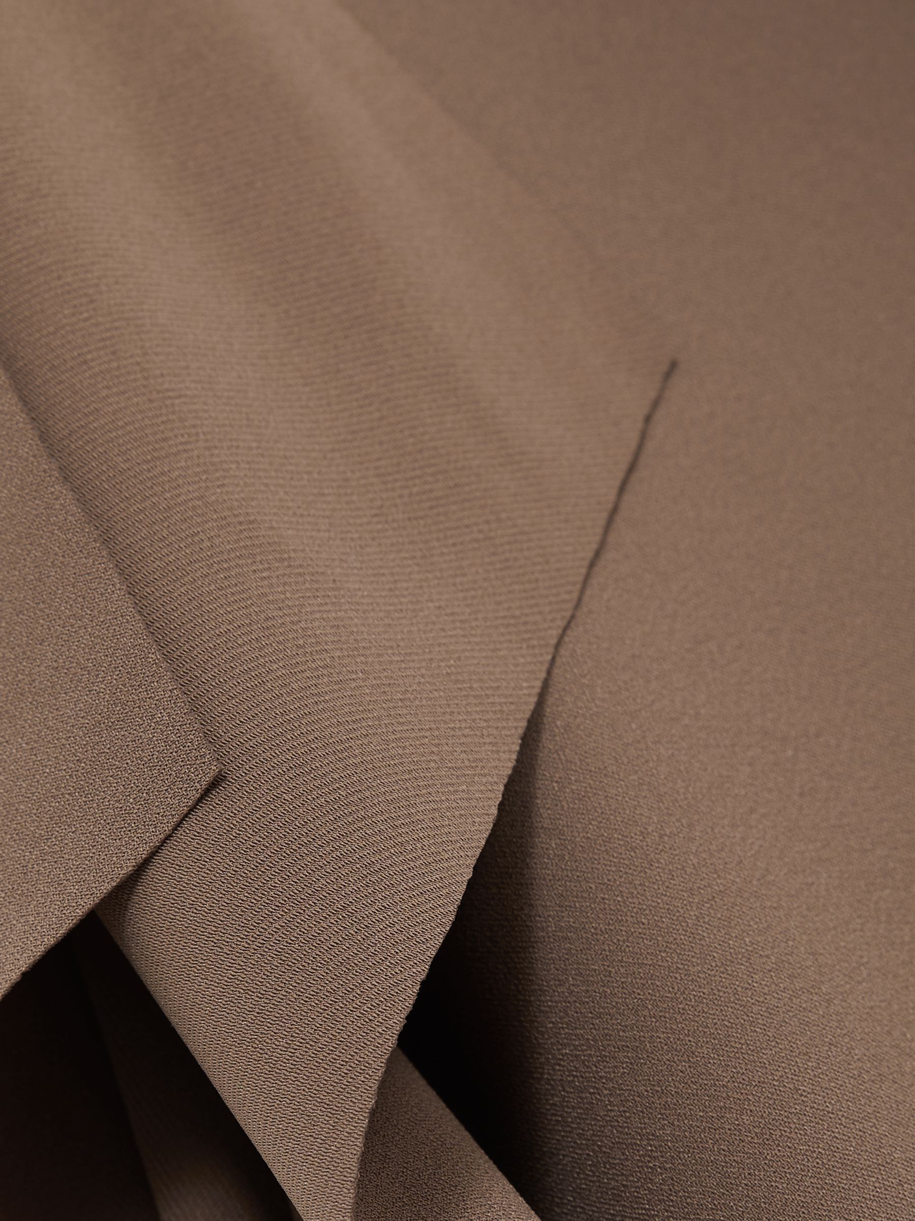 One-Shoulder Draped Top in Mink