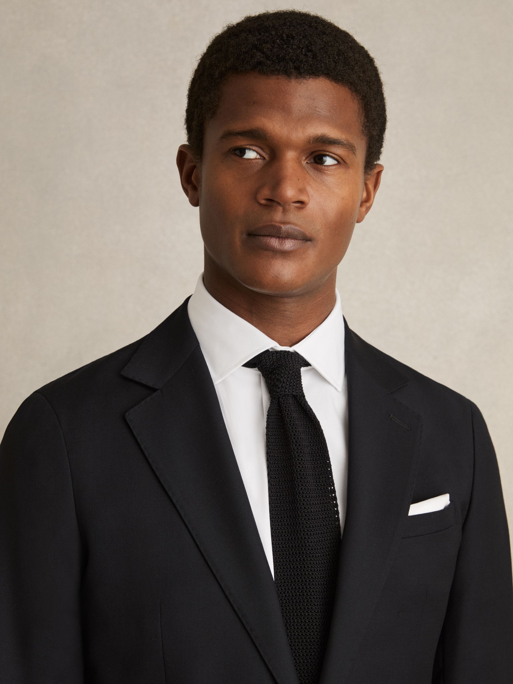 Slim Fit Cotton-Satin Regular-Fit Stripe Shirt in White