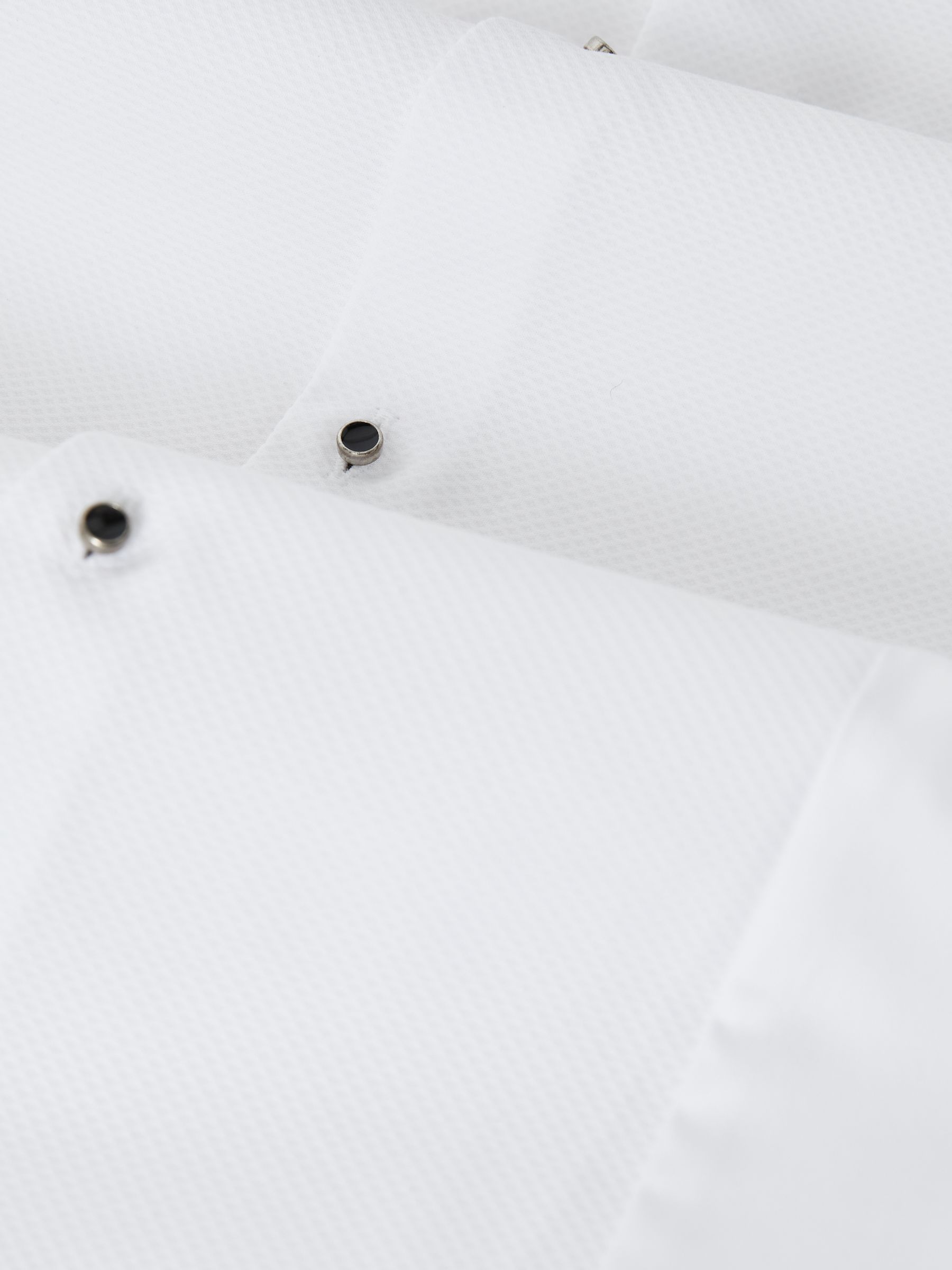 Regular Fit Cotton Double-Cuff Dinner Shirt in White