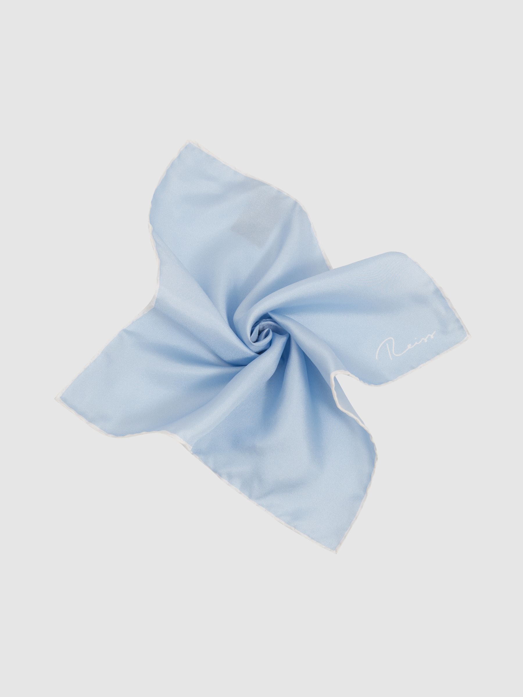 Ceremony Light Blue Silk Pocket Square