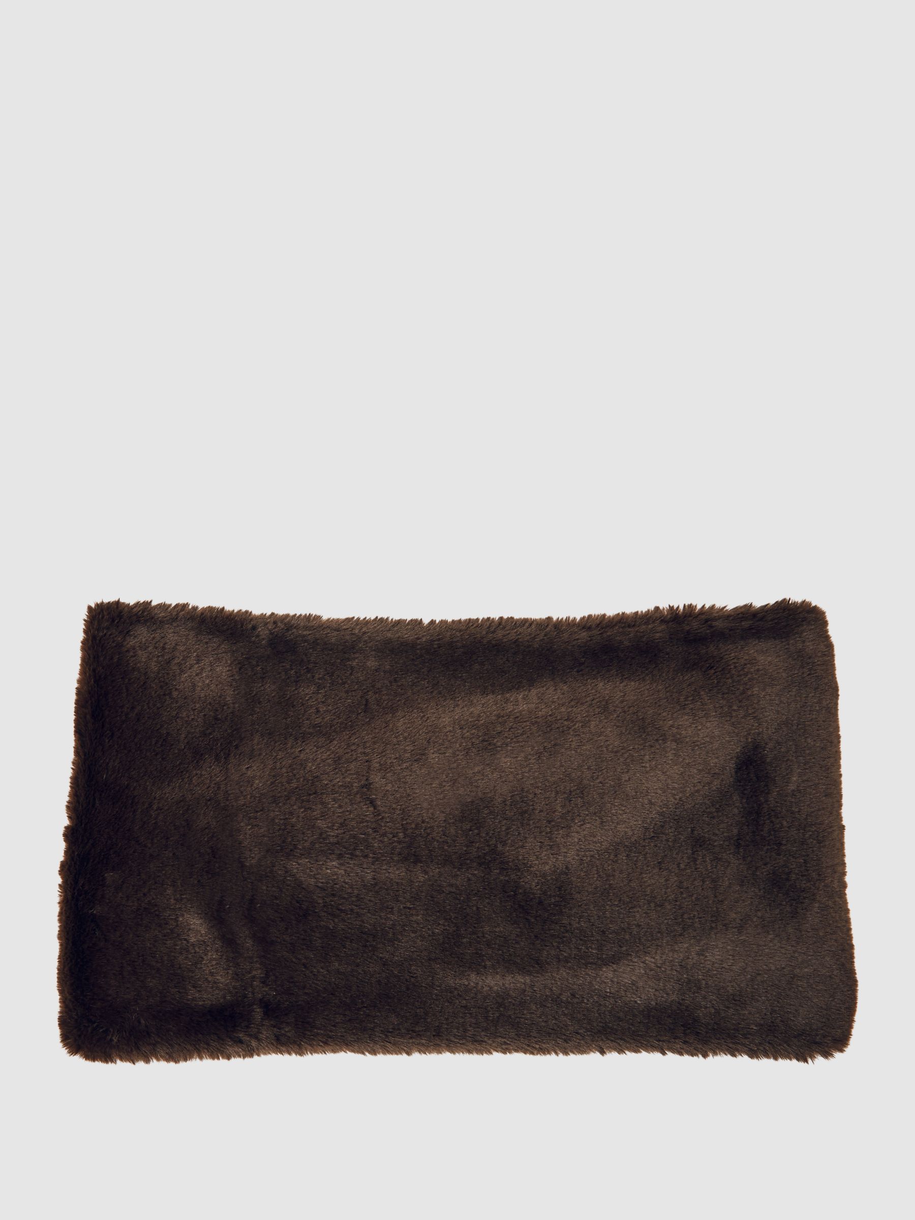 Faux Fur Snood in Chocolate