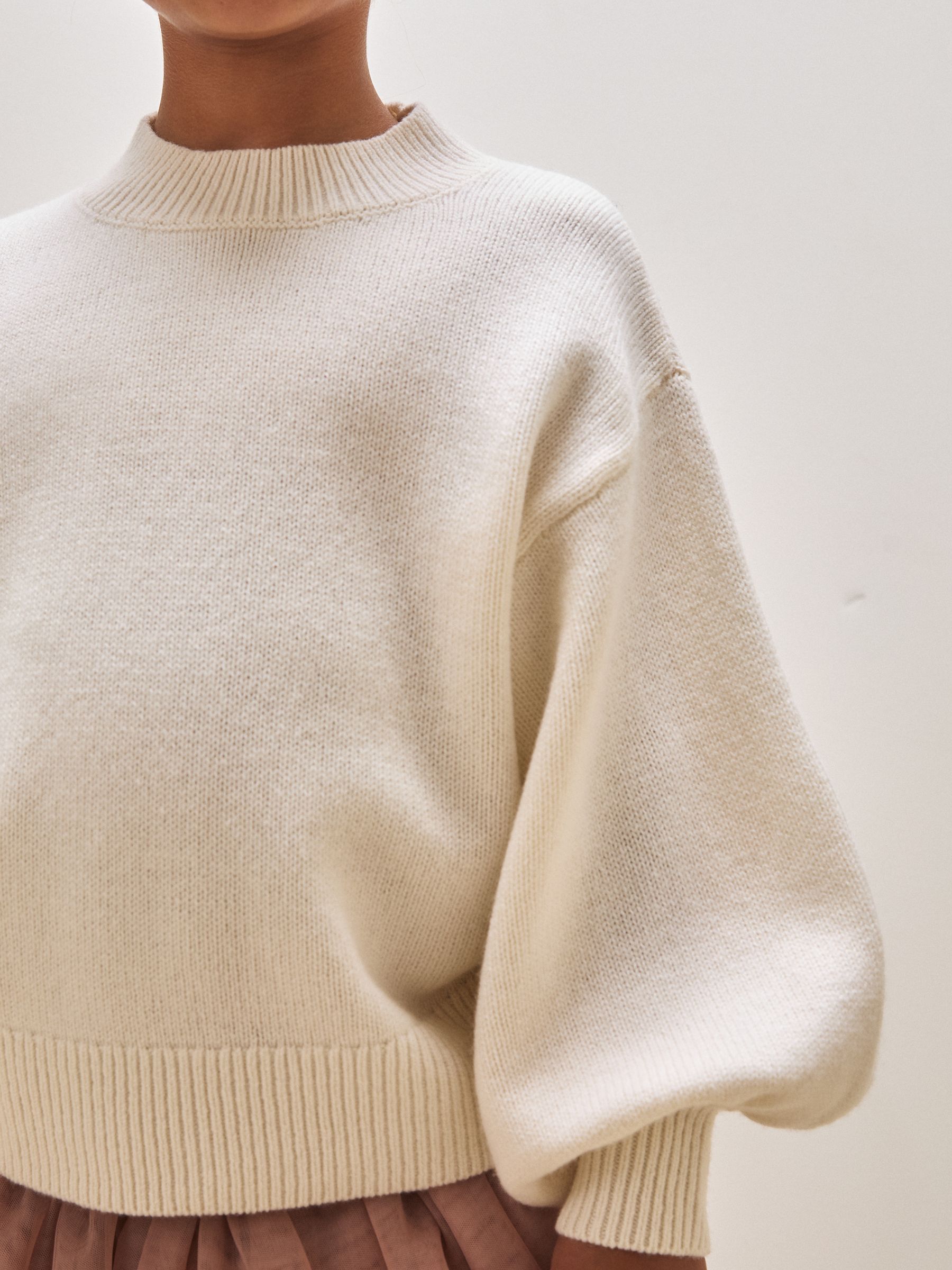 9-13 yrs Reiss | Royal Ballet Batwing Jumper in Ivory