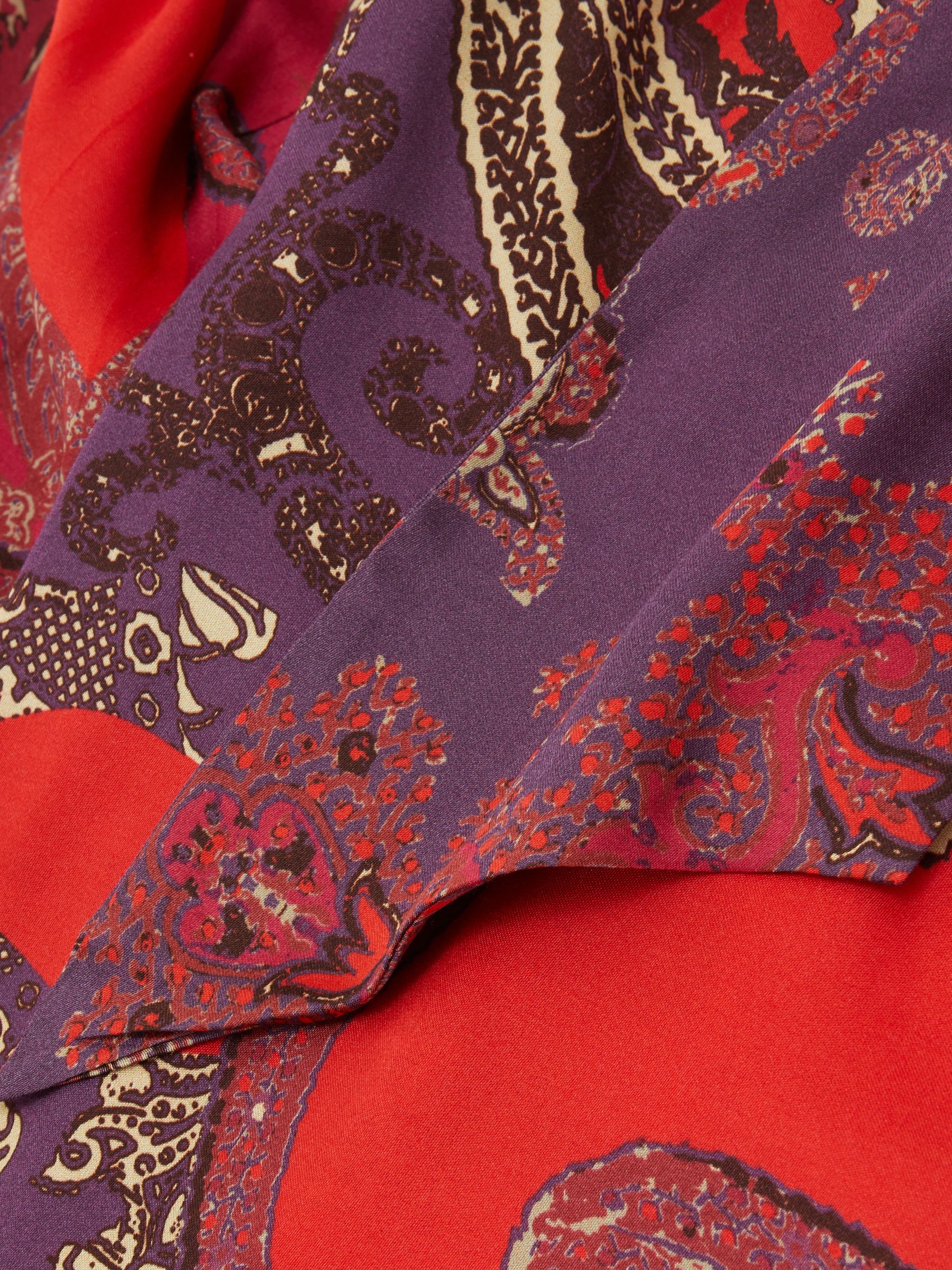 Paisley Print Top in Red