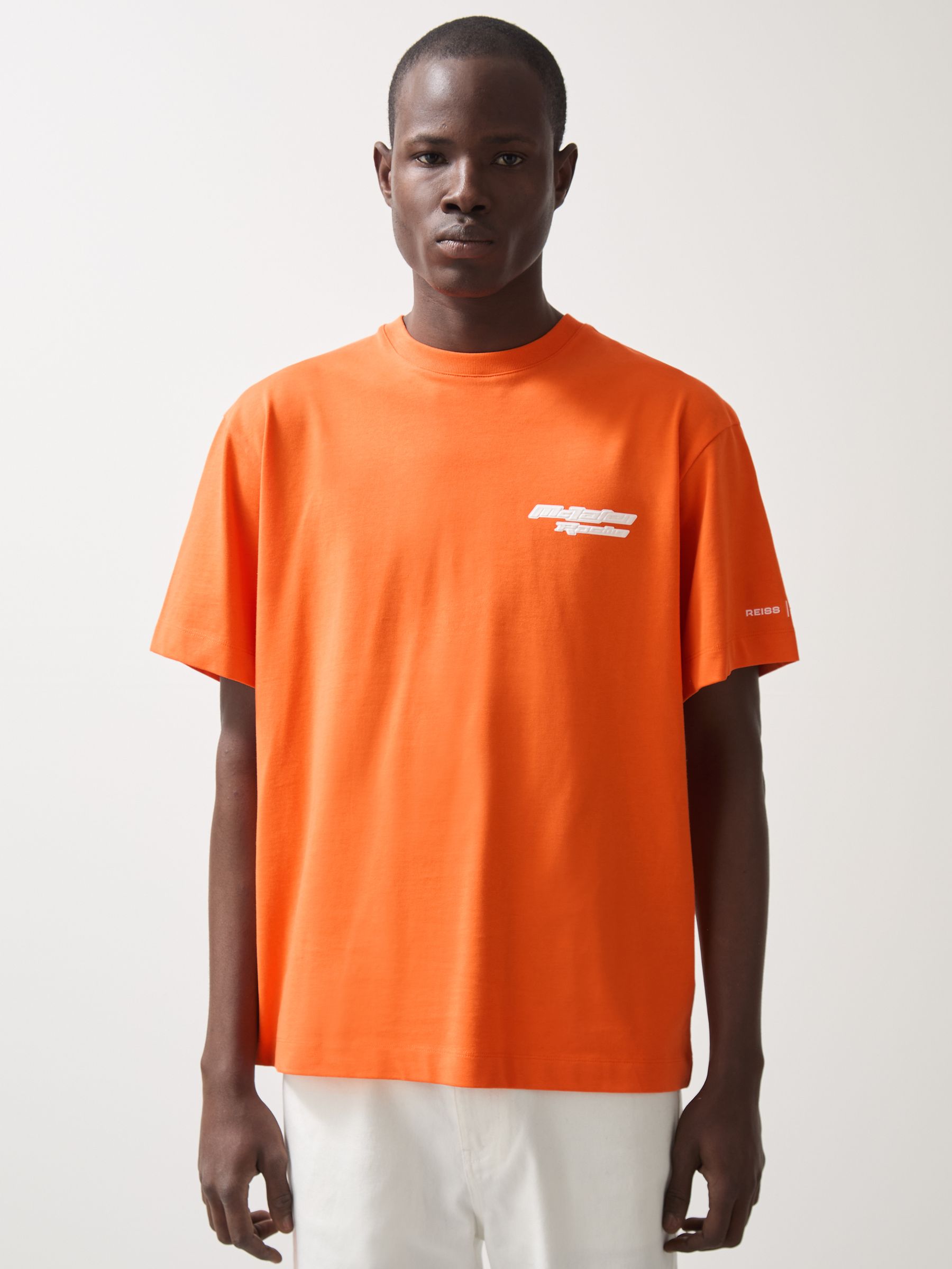 McLaren F1 Team Oversize Unisex Fit Logo T-Shirt in Papaya Orange