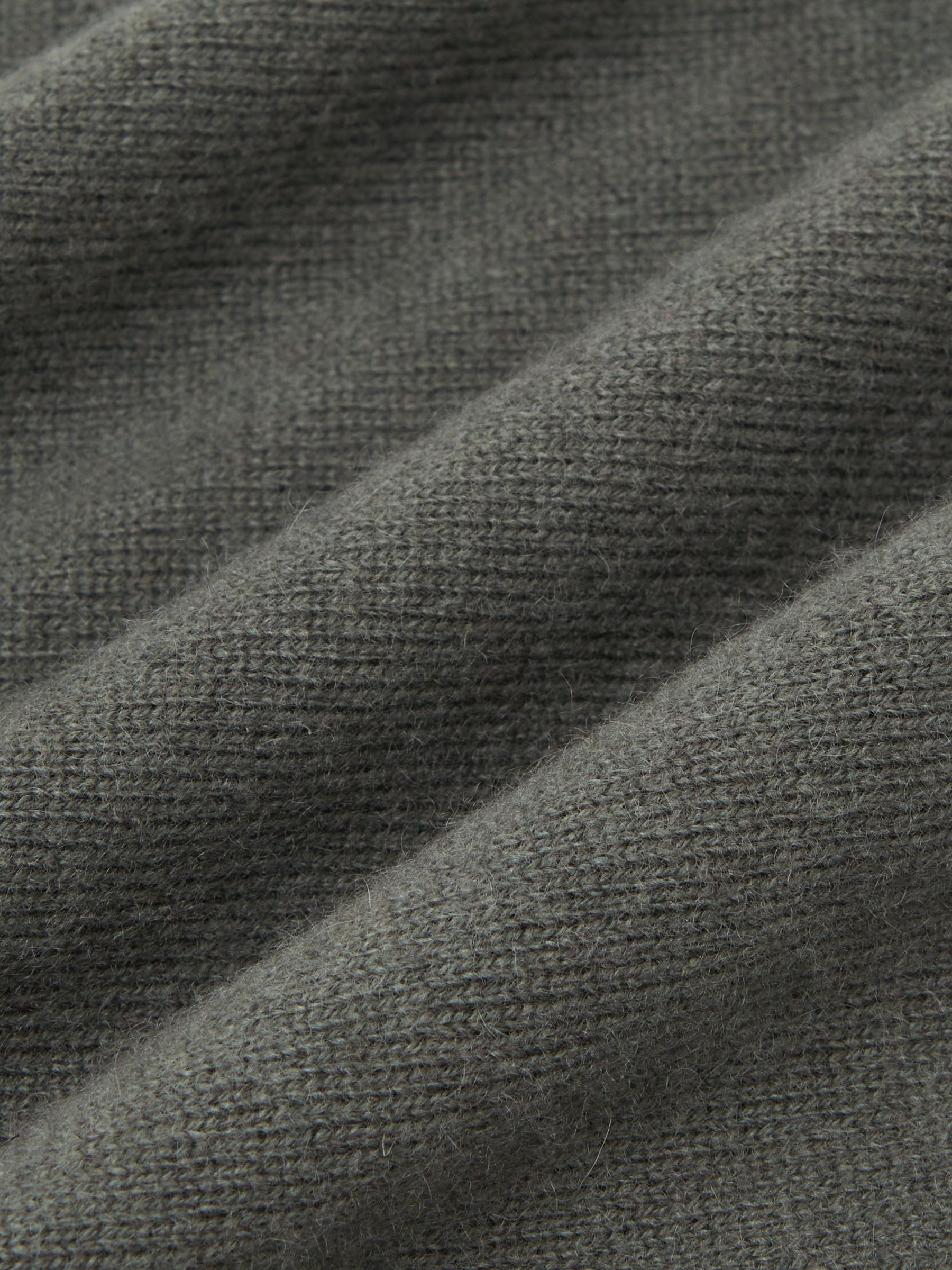 Atelier 100% Cashmere Half-Zip Jumper in Fern Green