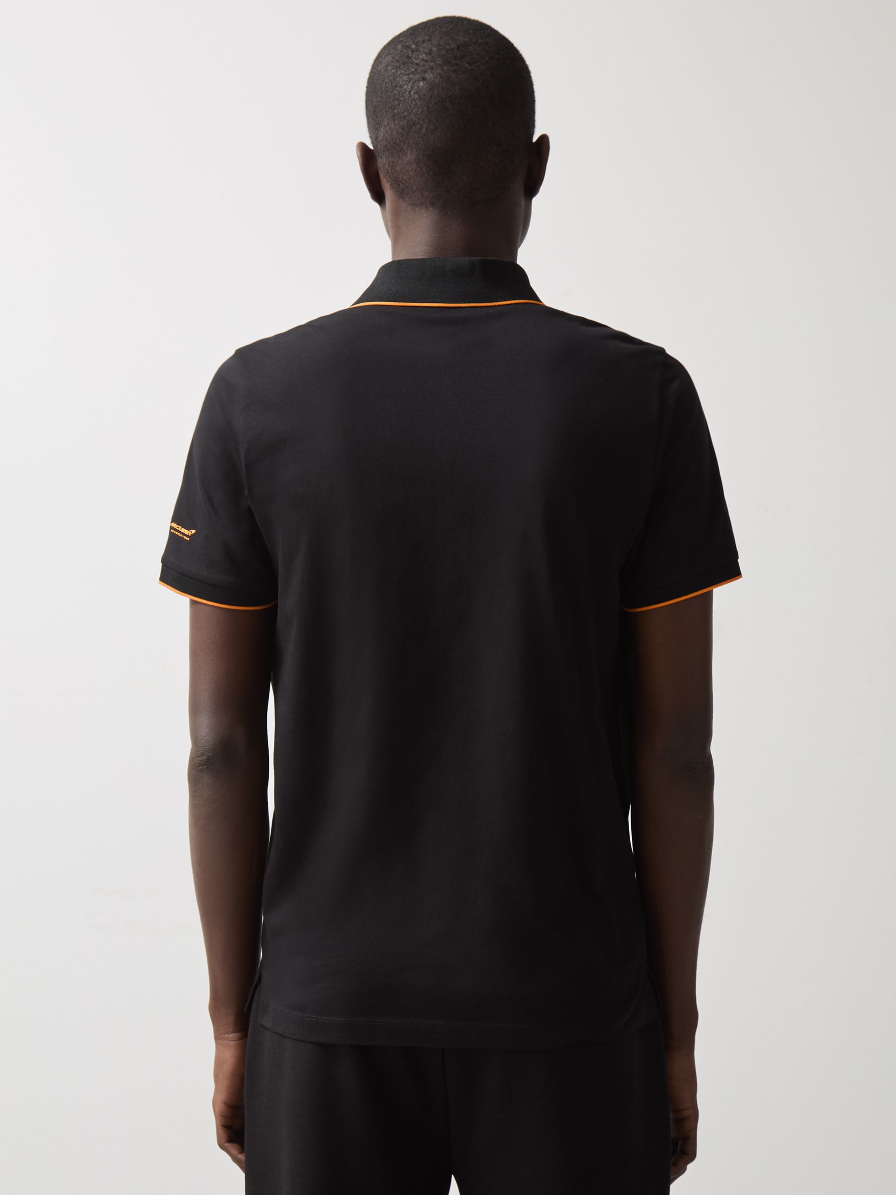 McLaren F1 Team Cotton Polo Shirt in Black